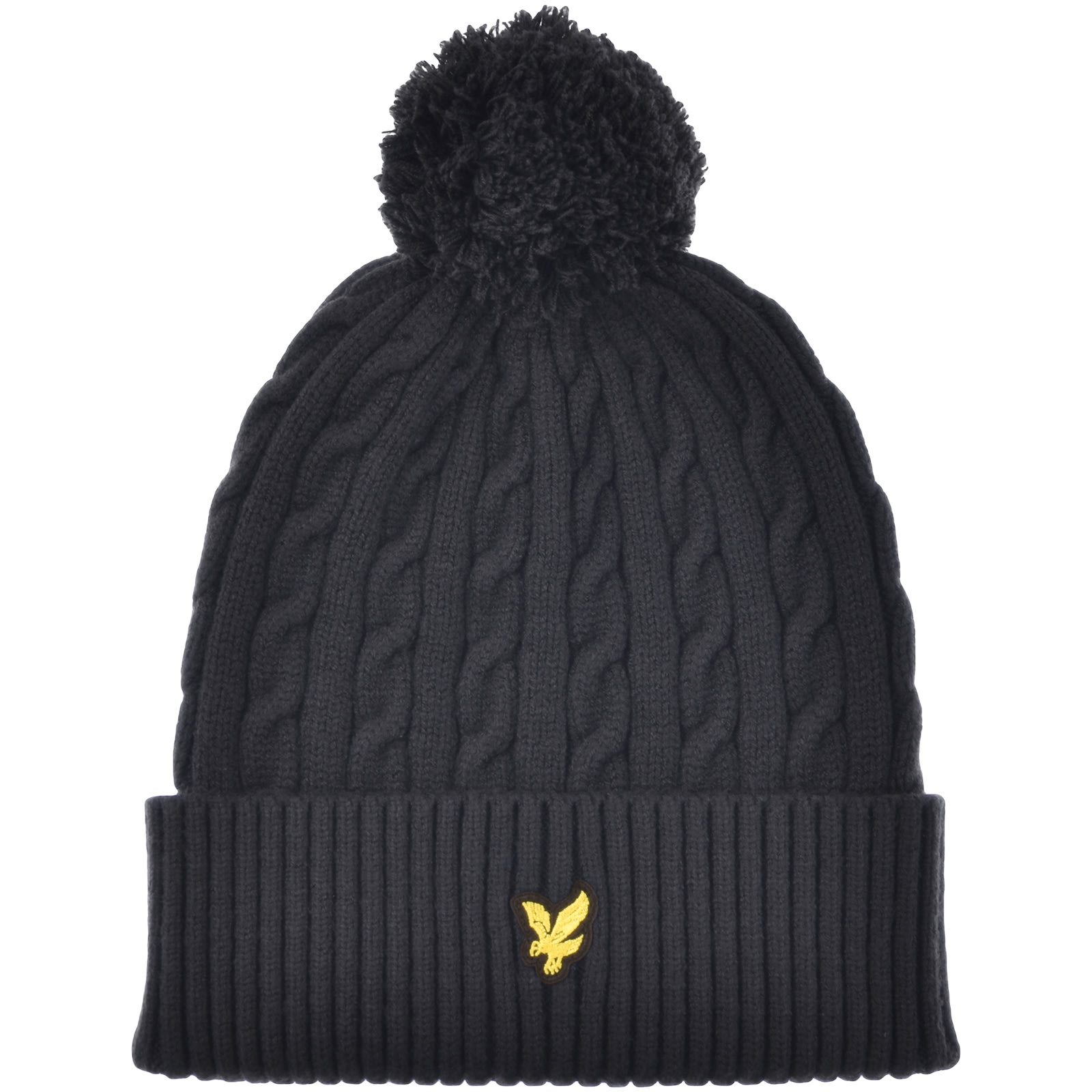 LYLE & SCOTT LYLE AND SCOTT BOBBLE BEANIE AND SCARF SET NAVY 