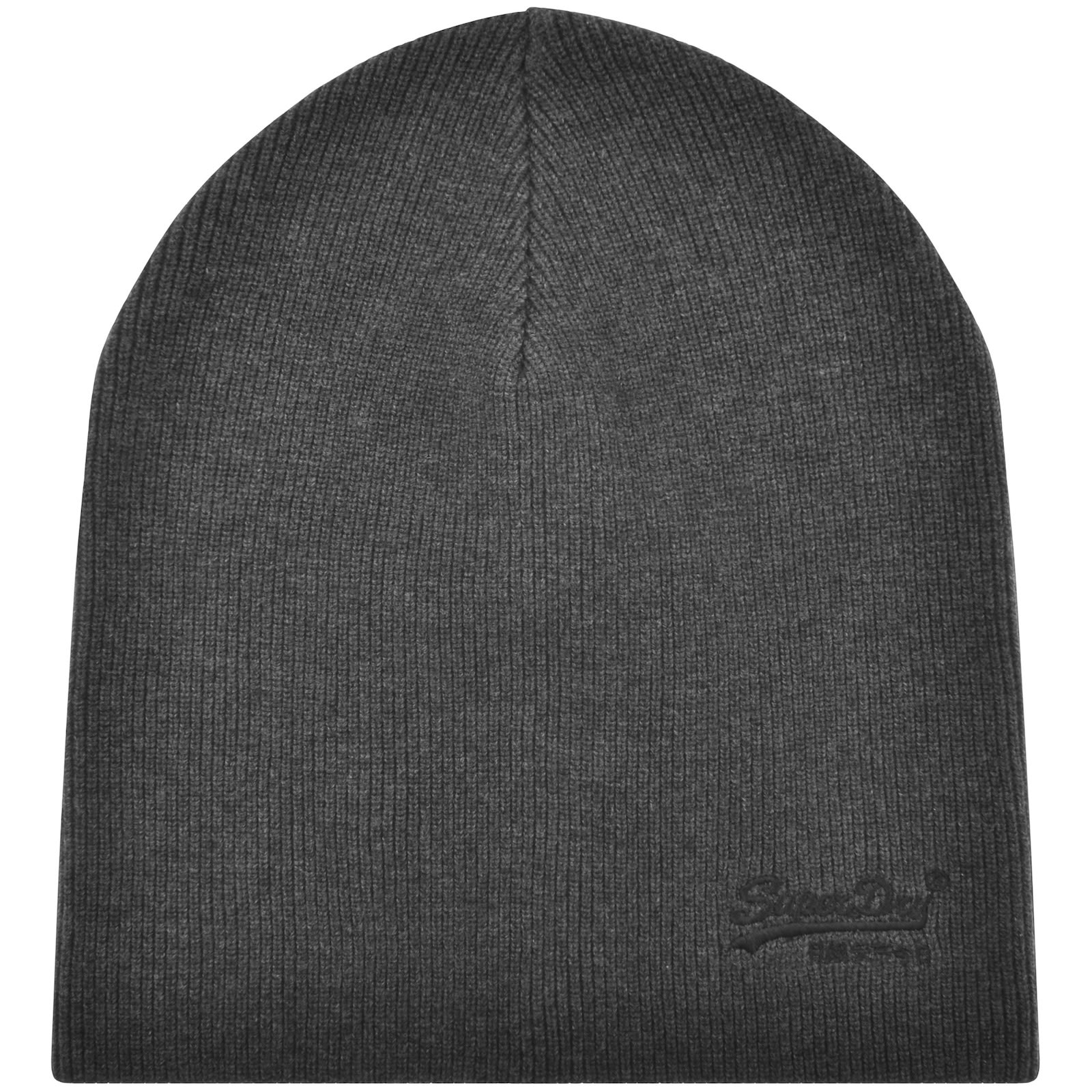 Superdry Knit Beanie Hat Grey In Green