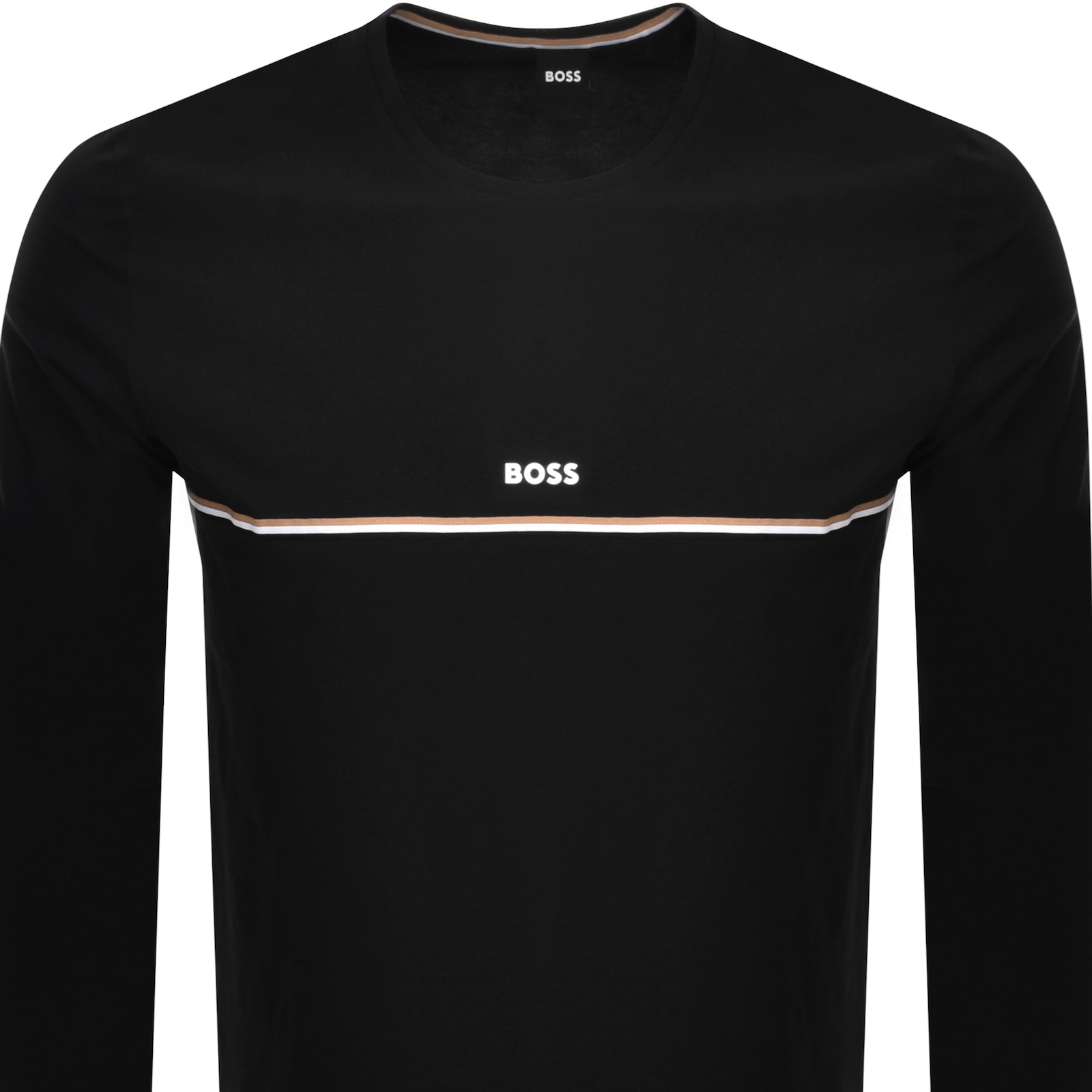 HUGO BOSS BOSS UNIQUE LONG SLEEVE T SHIRT BLACK