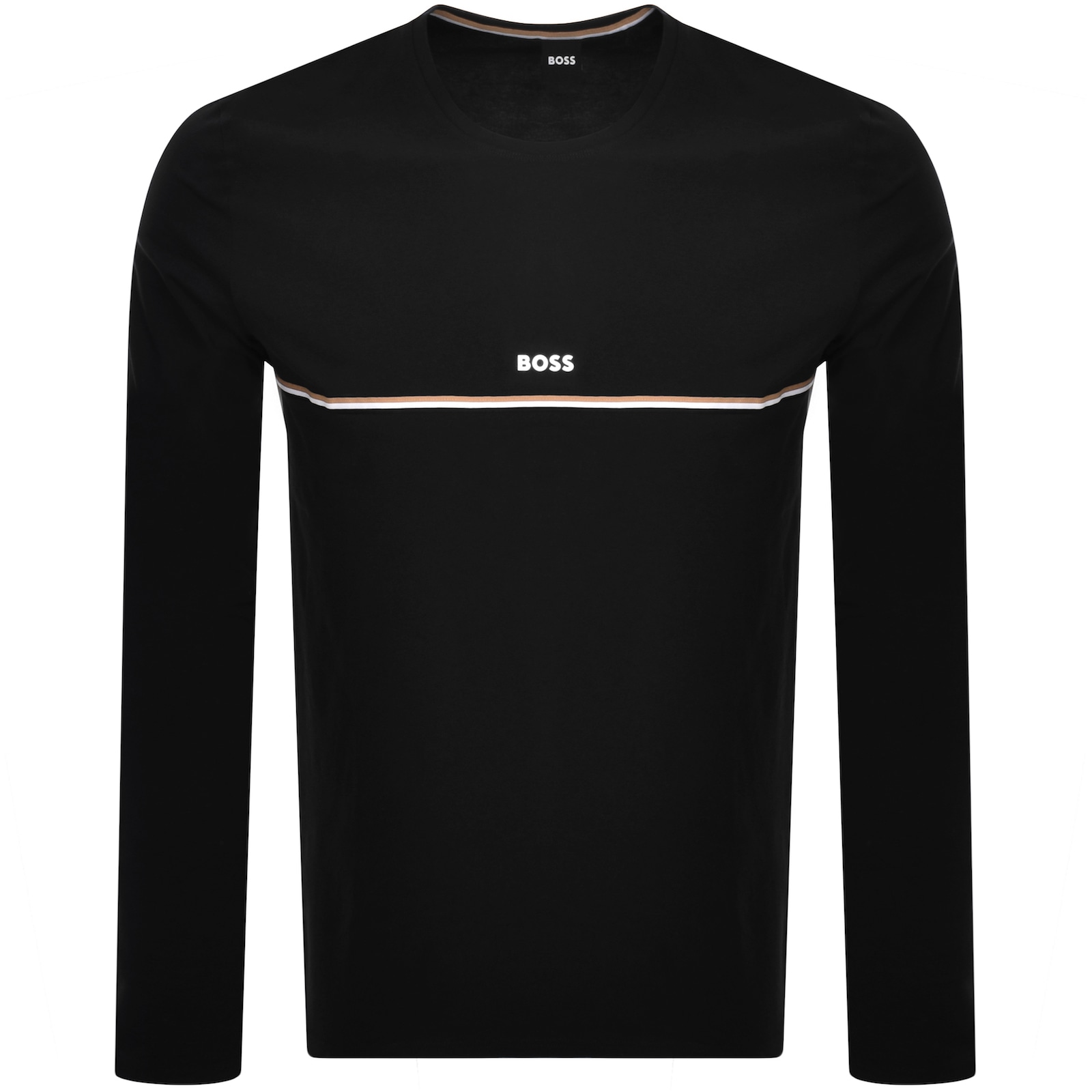 HUGO BOSS BOSS UNIQUE LONG SLEEVE T SHIRT BLACK