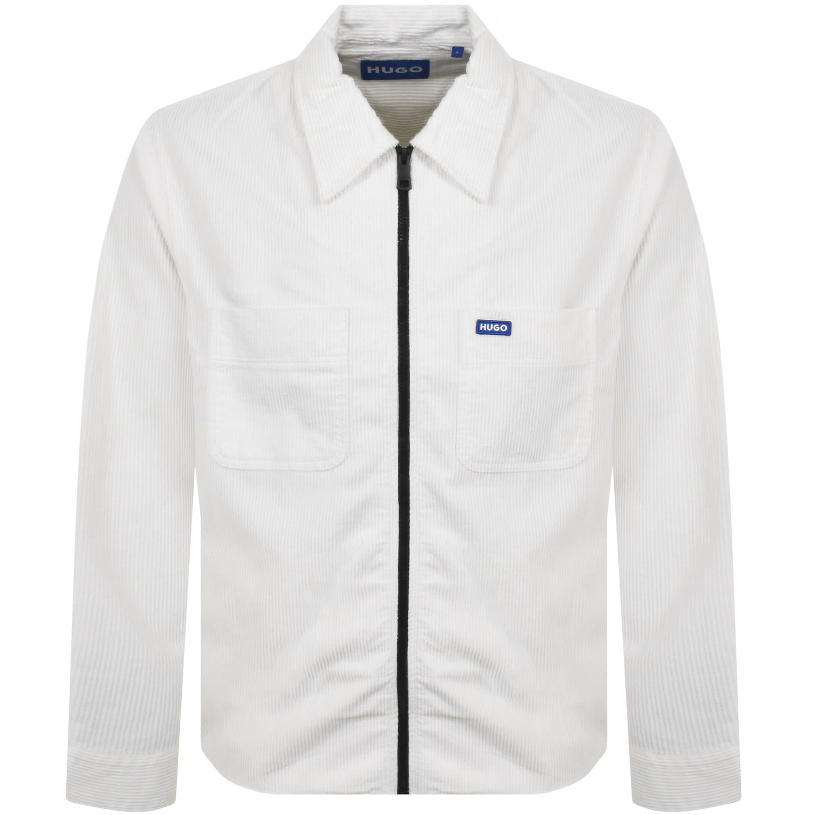 Shop Hugo Blue Eblo Overshirt White