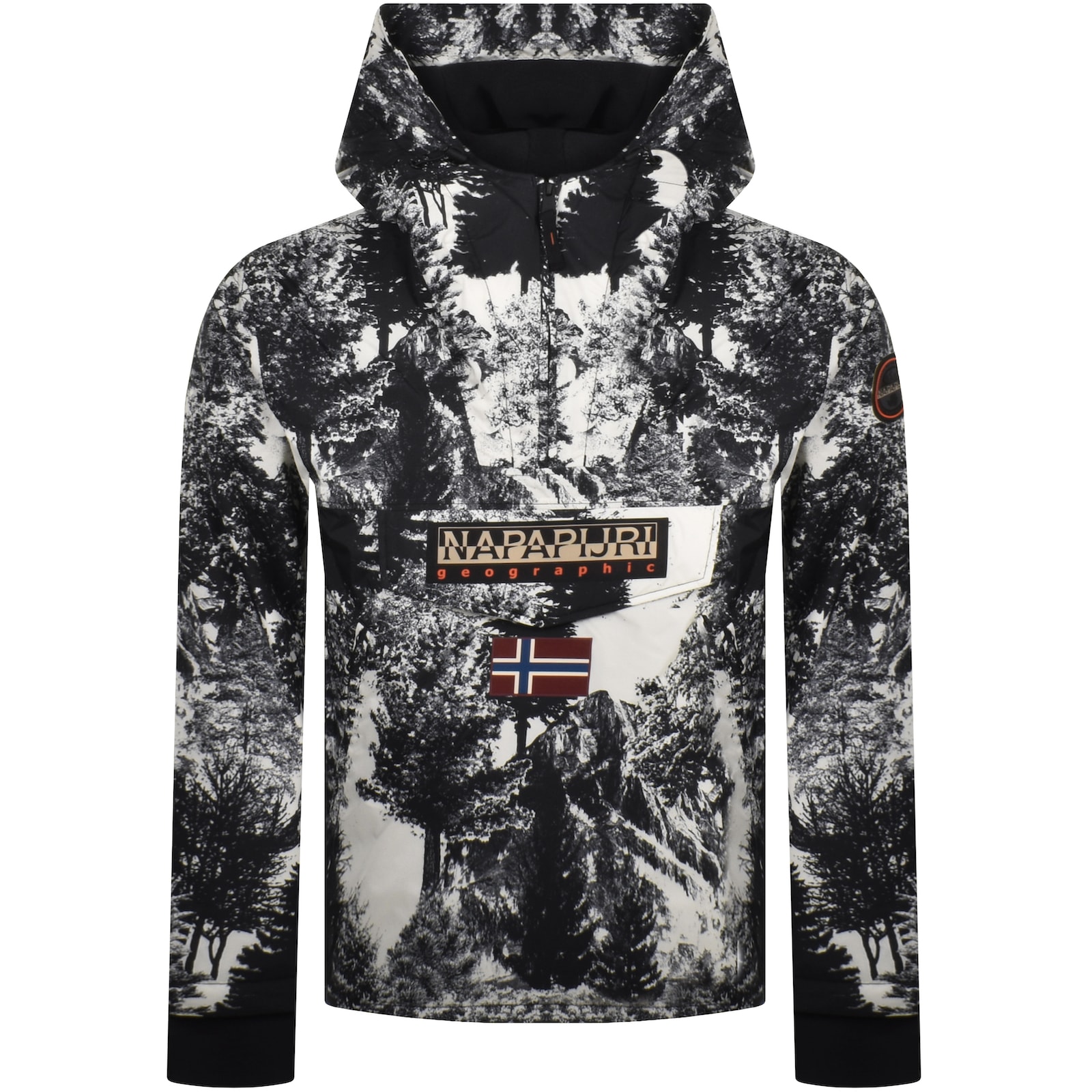 Napapijri Rainforest Next All Over Print Jacket In White
