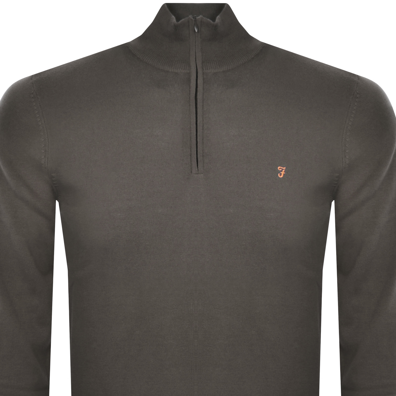 FARAH VINTAGE FARAH REDCHURCH MERINO WOOL JUMPER BROWN