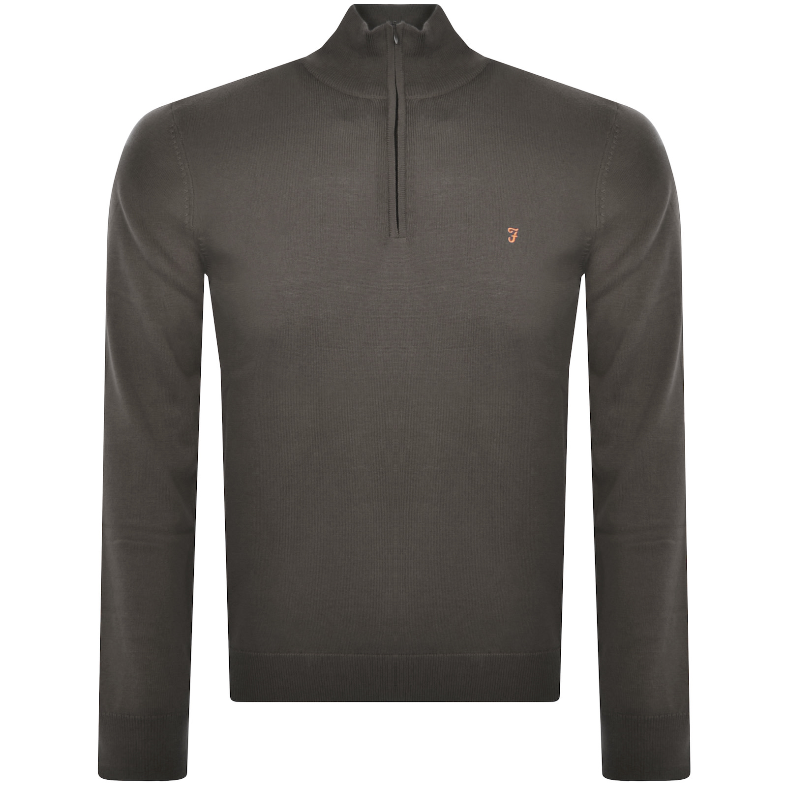 FARAH VINTAGE FARAH REDCHURCH MERINO WOOL JUMPER BROWN