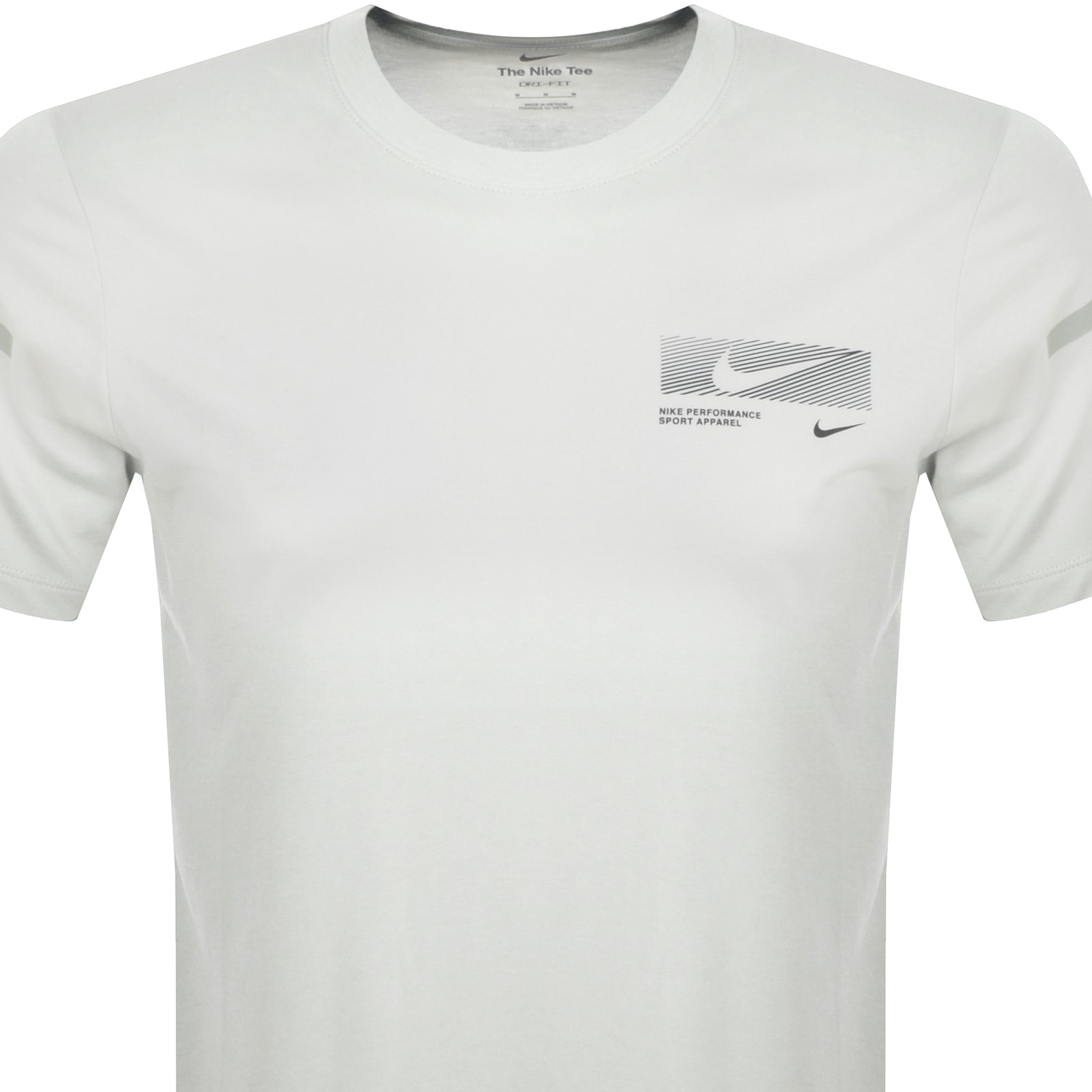 Shop Nike Training Dri Fit Flash T Shirt Off White