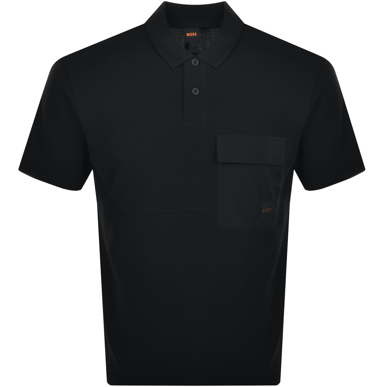 Shop Boss Casual Boss Pe Nylonhem Polo T Shirt Black