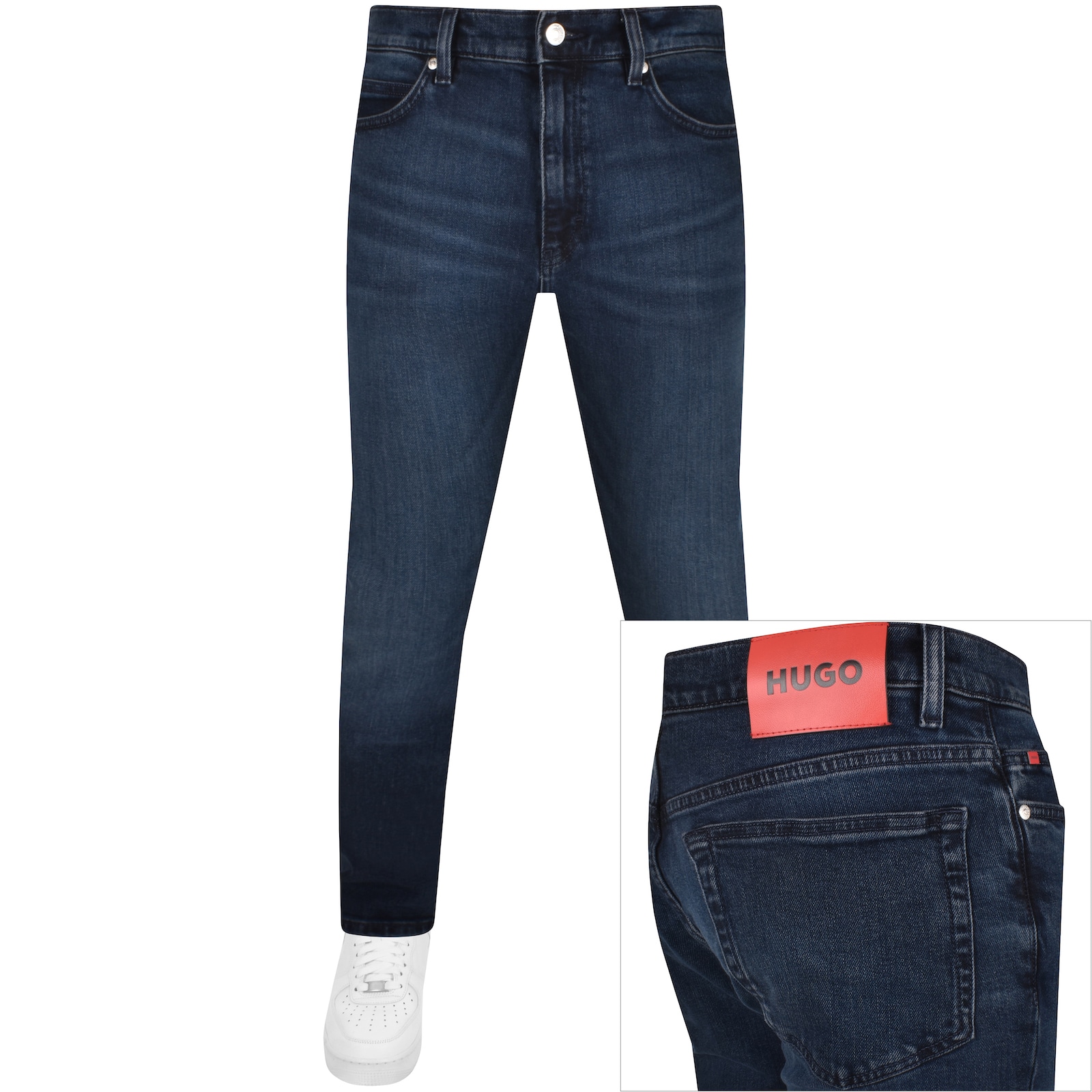 Hugo 708 Slim Fit Dark Wash Jeans Blue