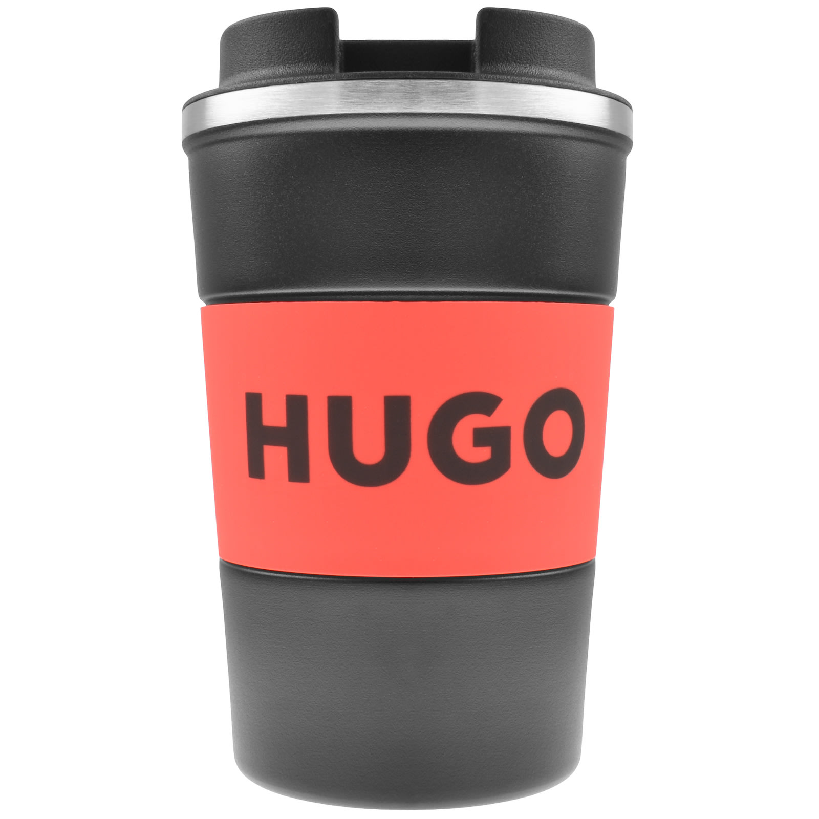 Hugo Boss Hugo Travel Mug And Beanie Gift Set In Black
