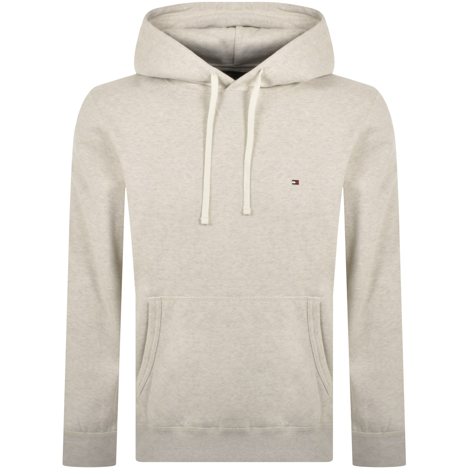 Tommy Hilfiger Essential Fleece Hoodie Cream In Cream