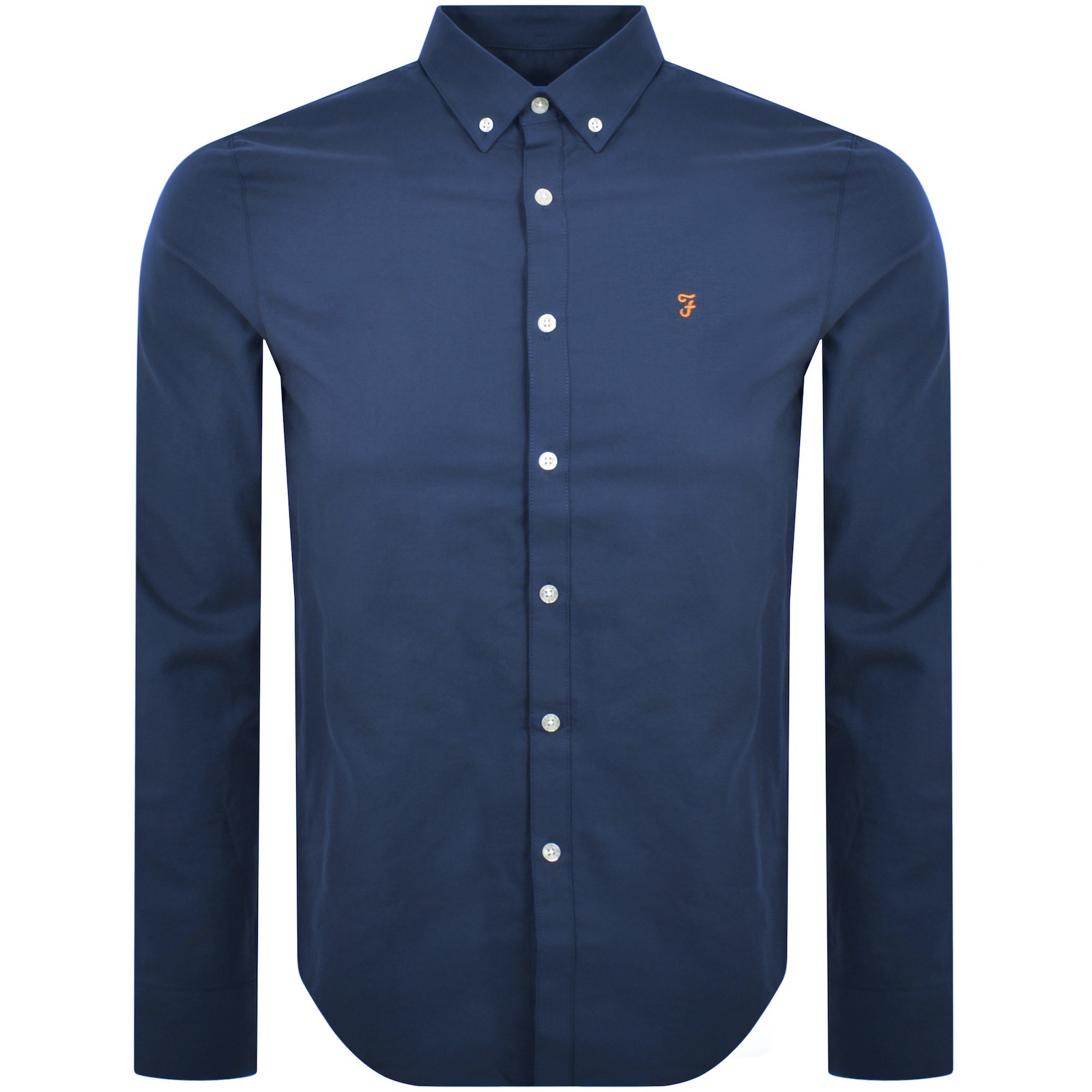 Farah Vintage Farah Brewer Long Sleeve Shirt Blue