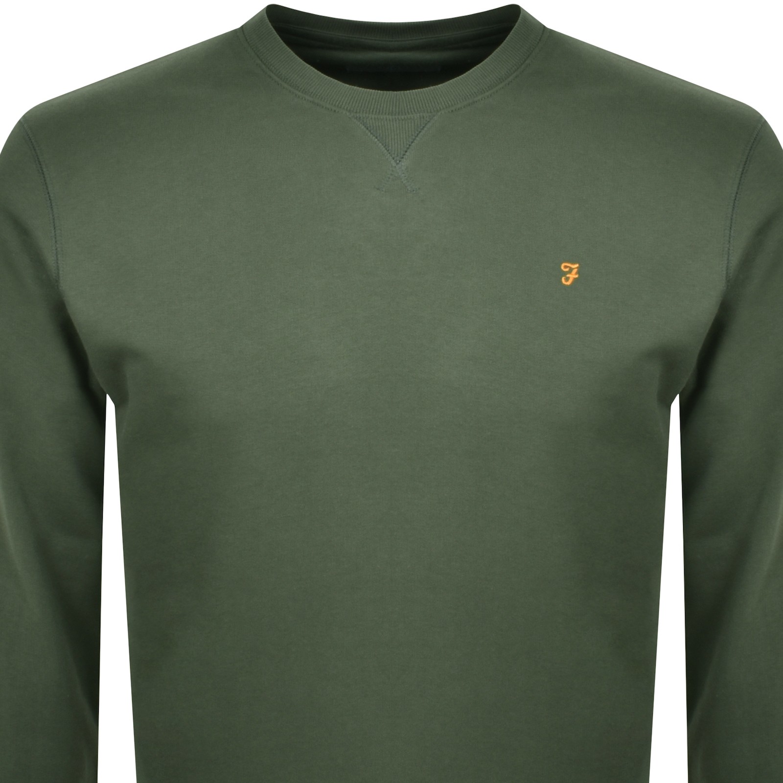 Farah Vintage Farah Tim New Crew Sweatshirt Green In Green