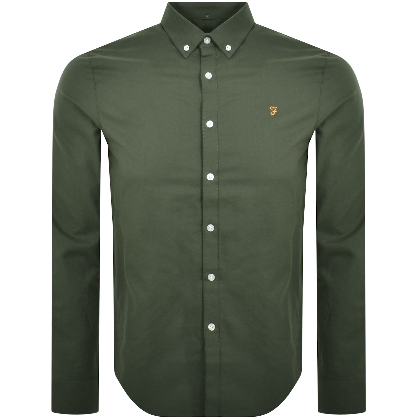 Farah Vintage Farah Brewer Long Sleeve Shirt Green