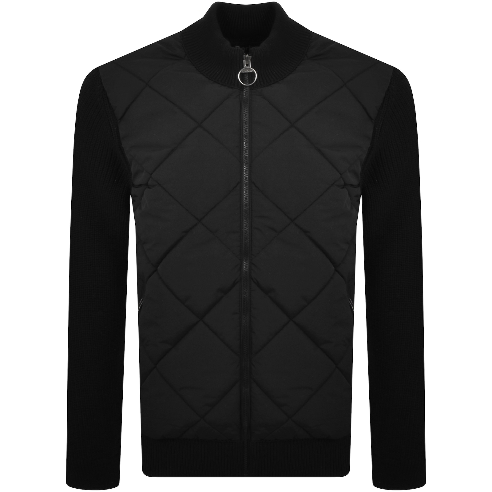 Barbour Newland Zip Knit Jumper Black