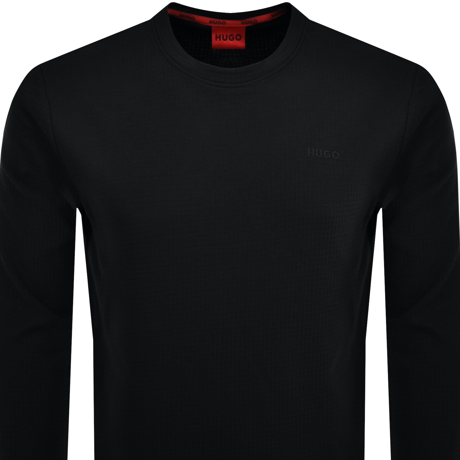 Shop Hugo Boss Hugo Austin Long Sleeved T Shirt Black