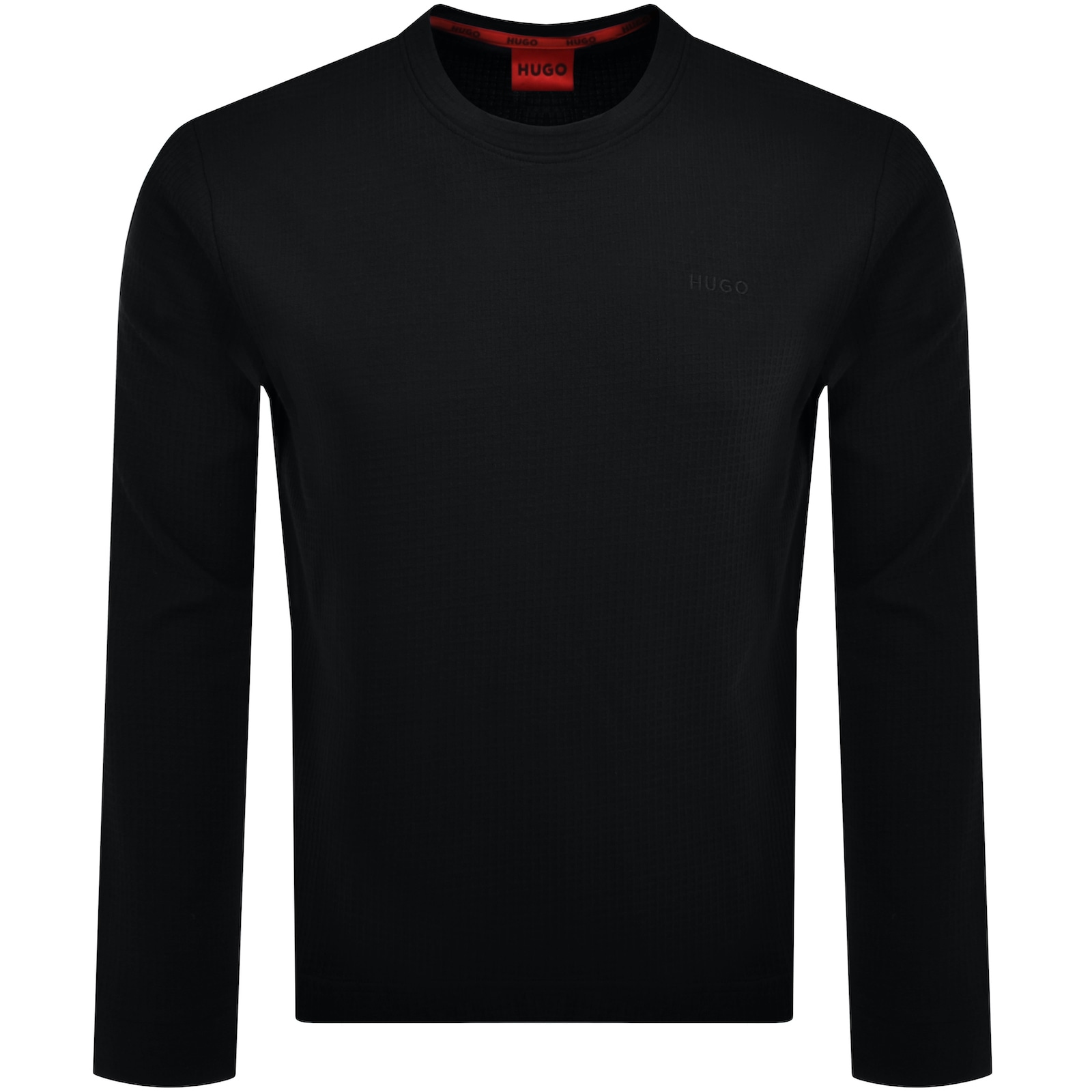 Shop Hugo Boss Hugo Austin Long Sleeved T Shirt Black