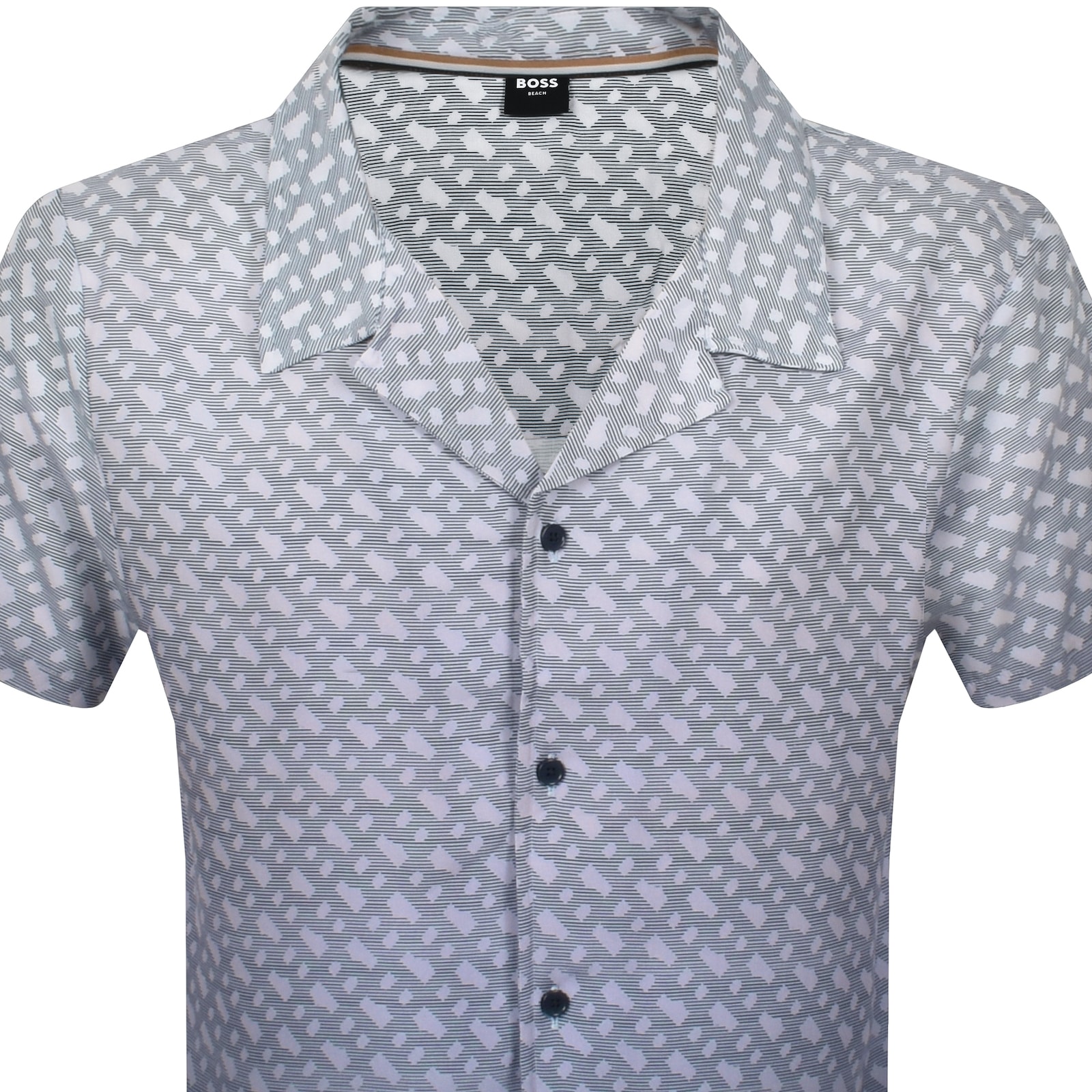 Hugo Boss Boss Short Sleeve Vale Shirt Navy In Navy
