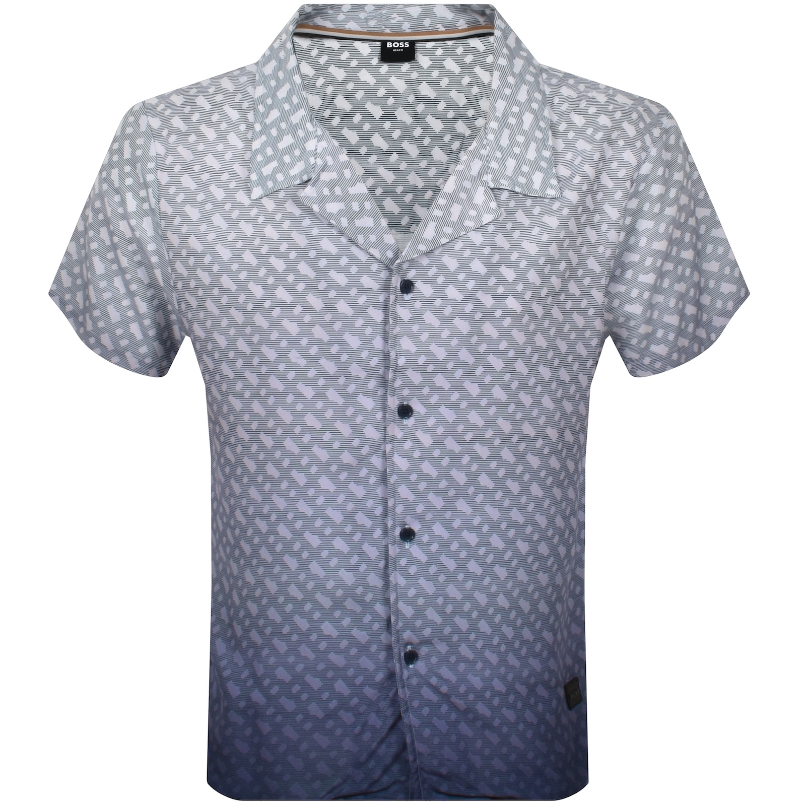 Hugo Boss Boss Short Sleeve Vale Shirt Navy In Navy