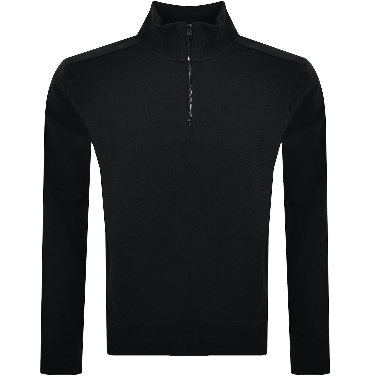 HUGO BOSS BOSS SIDNEY 59 QUARTER ZIP SWEATSHIRT BLACK
