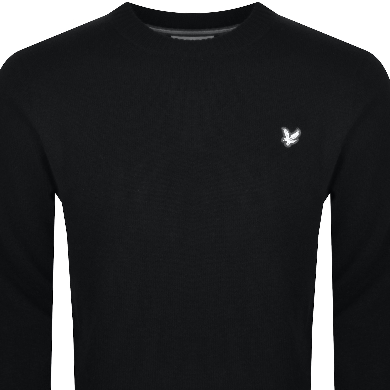 Lyle & Scott Lyle And Scott Lambswool Jumper Black In Black