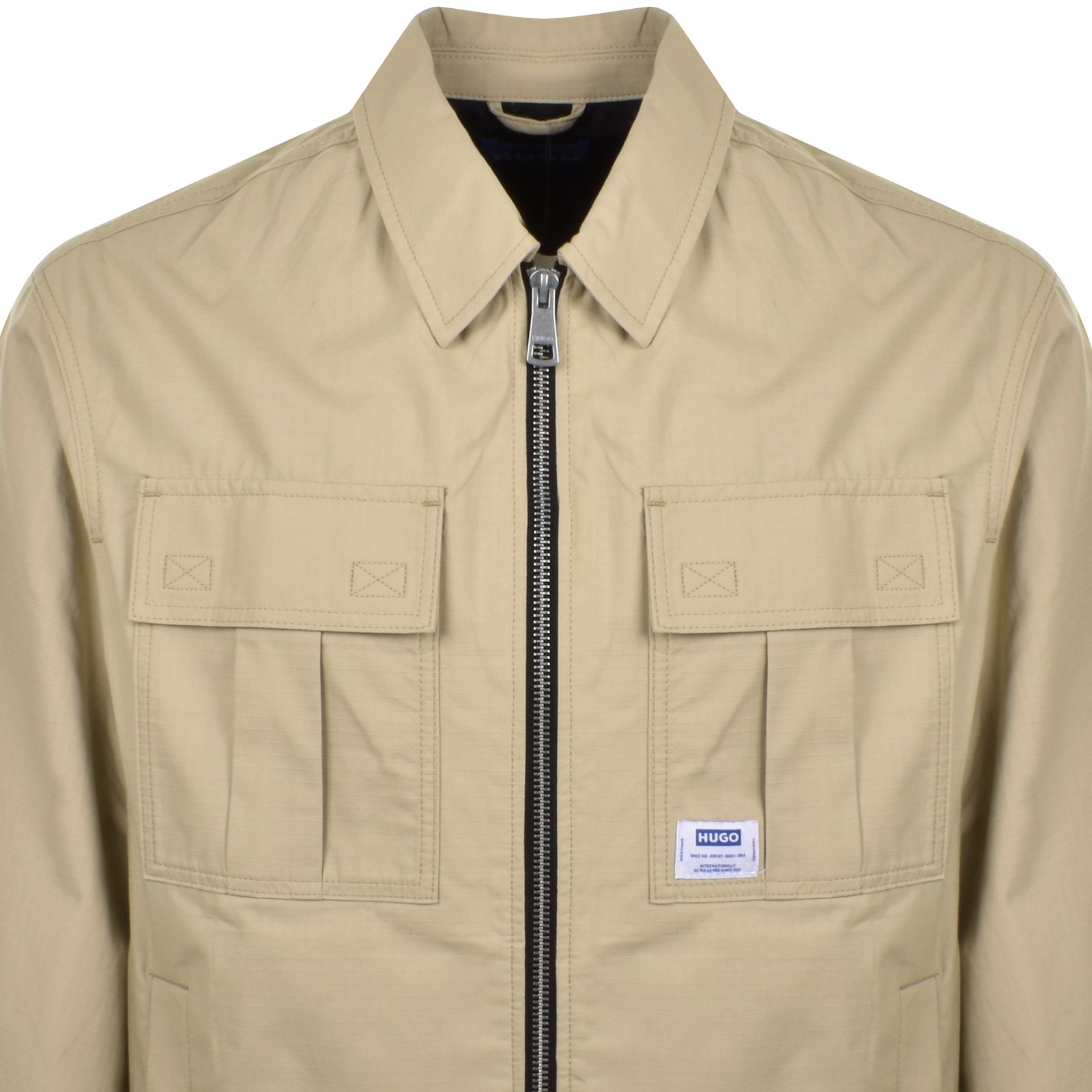 Hugo Blue Bino 2511 Jacket Beige In Beige