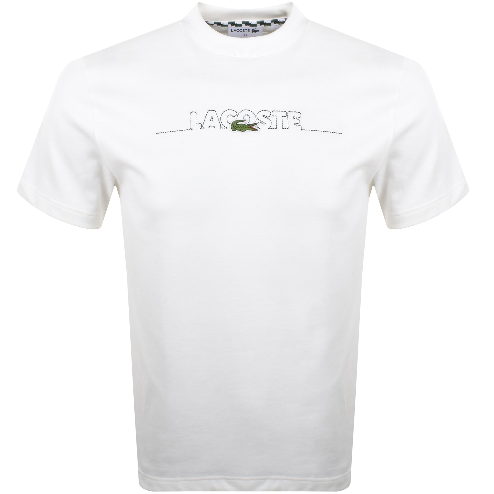 Lacoste Embroidered Logo T Shirt White