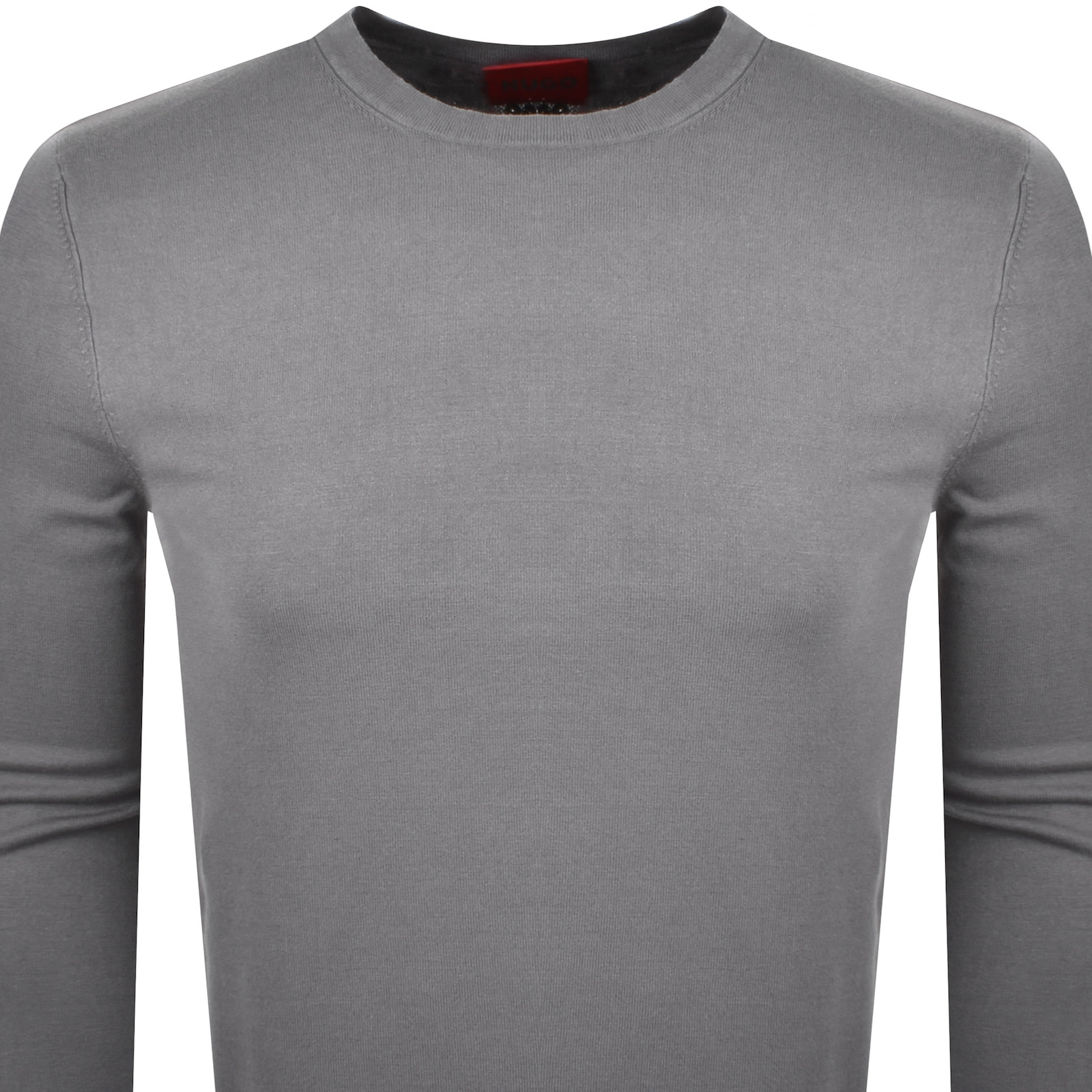 HUGO BOSS HUGO SAN CODY KNIT JUMPER GREY