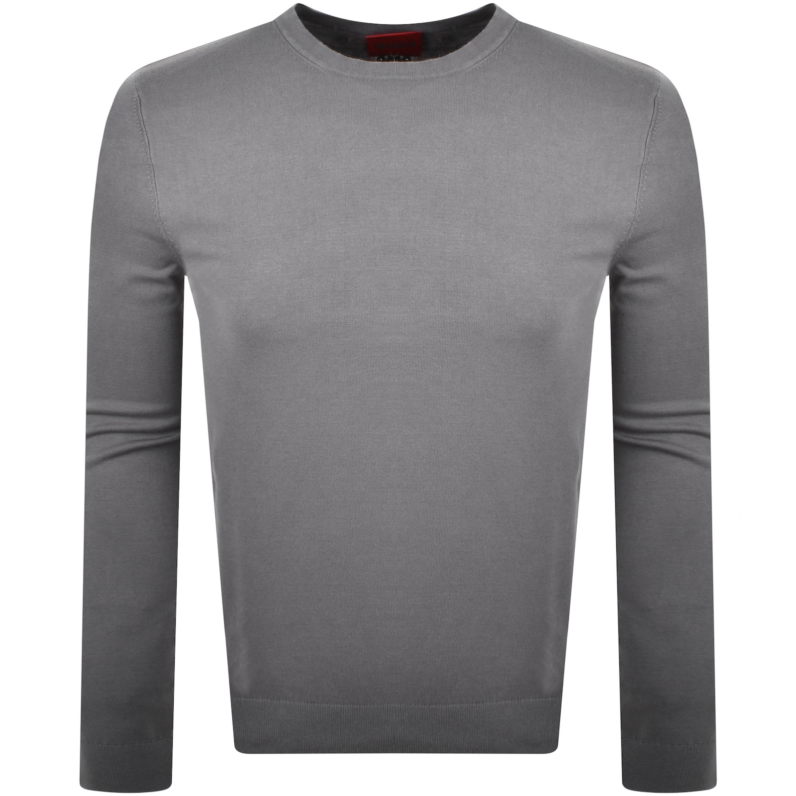 HUGO BOSS HUGO SAN CODY KNIT JUMPER GREY