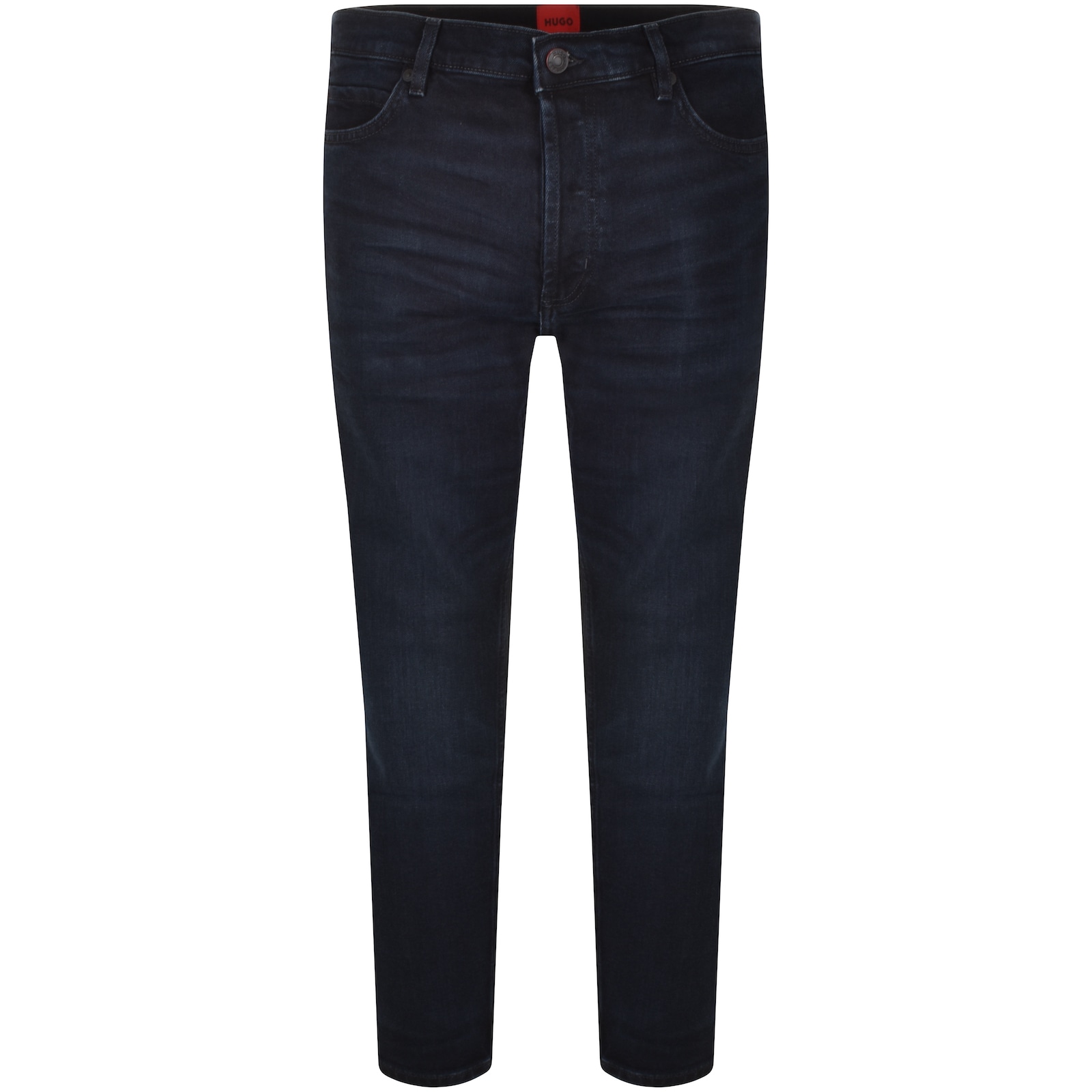 Hugo Boss Hugo 634 Tapered Fit Jeans Dark Wash Navy In Navy