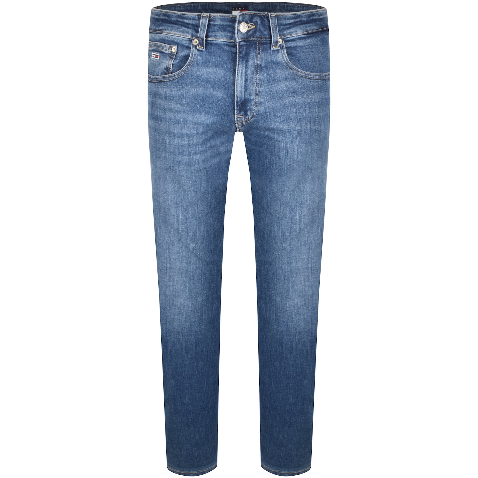 Tommy Jeans Slim Scanton Jeans Mid Wash Blue In Blue