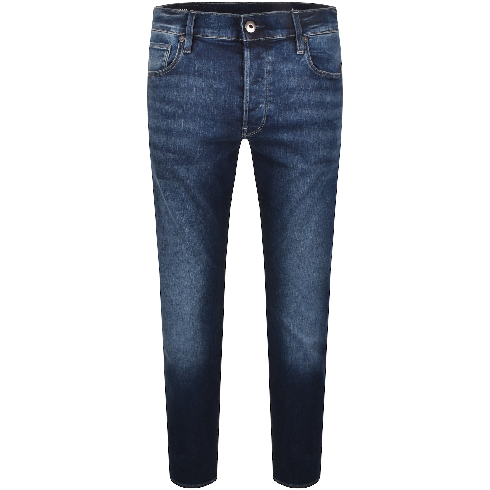 G-star 3301 Slim Fit Jeans Dark Wash Blue In Blue