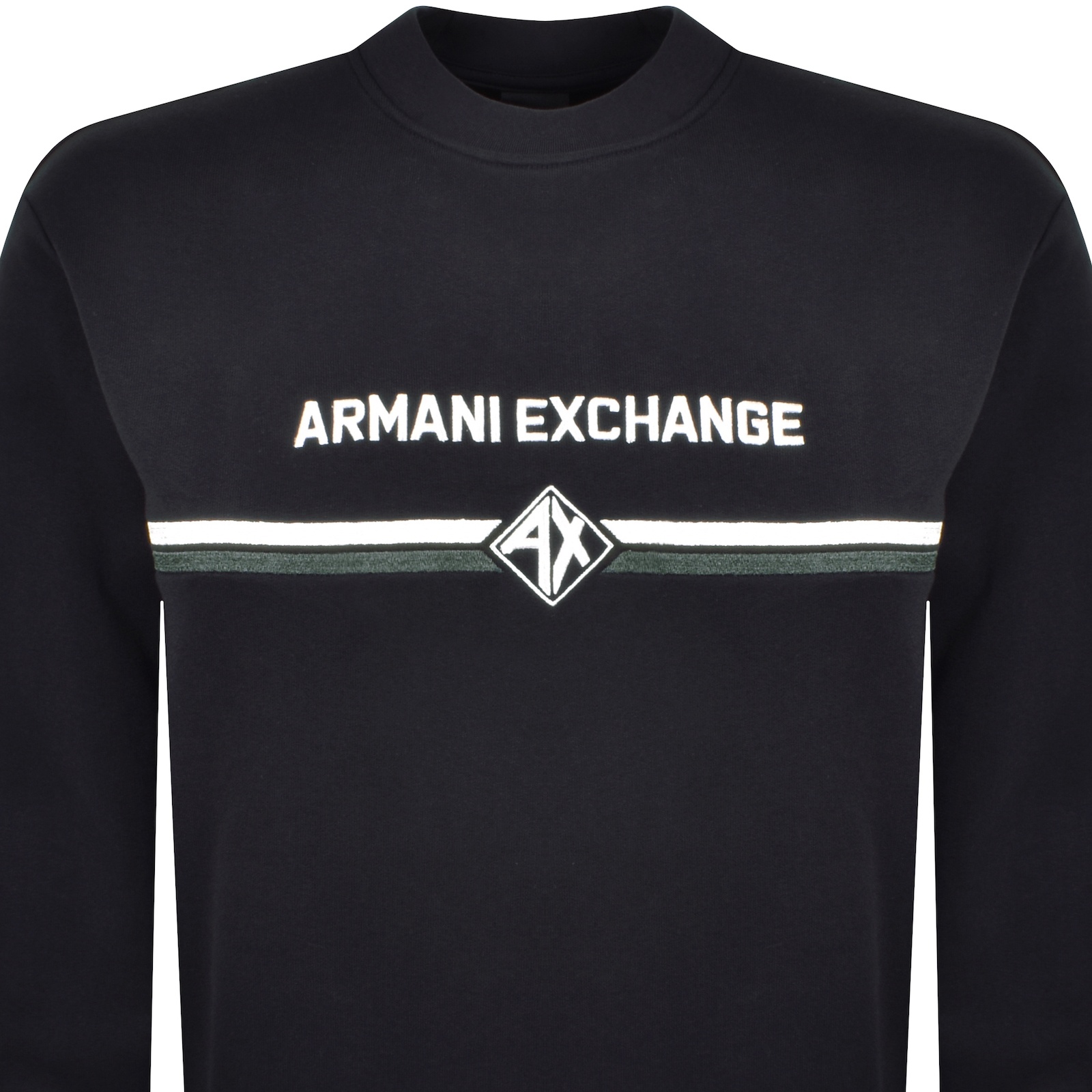 Armani Exchange Logo Sweatshirt Deep Navy In Navy