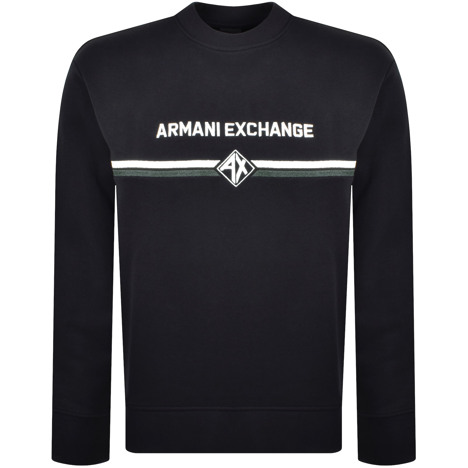 Armani Exchange Logo Sweatshirt Deep Navy In Navy