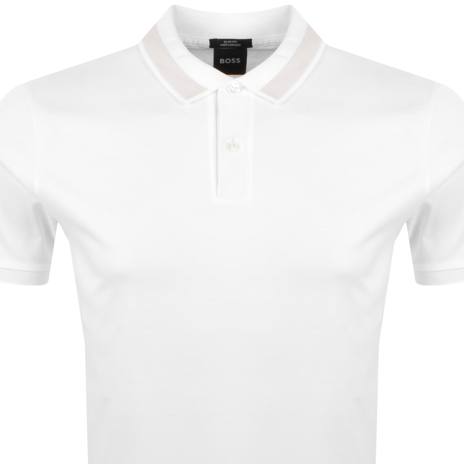 Hugo Boss Boss Phillipson Slim Fit Polo Shirt In White