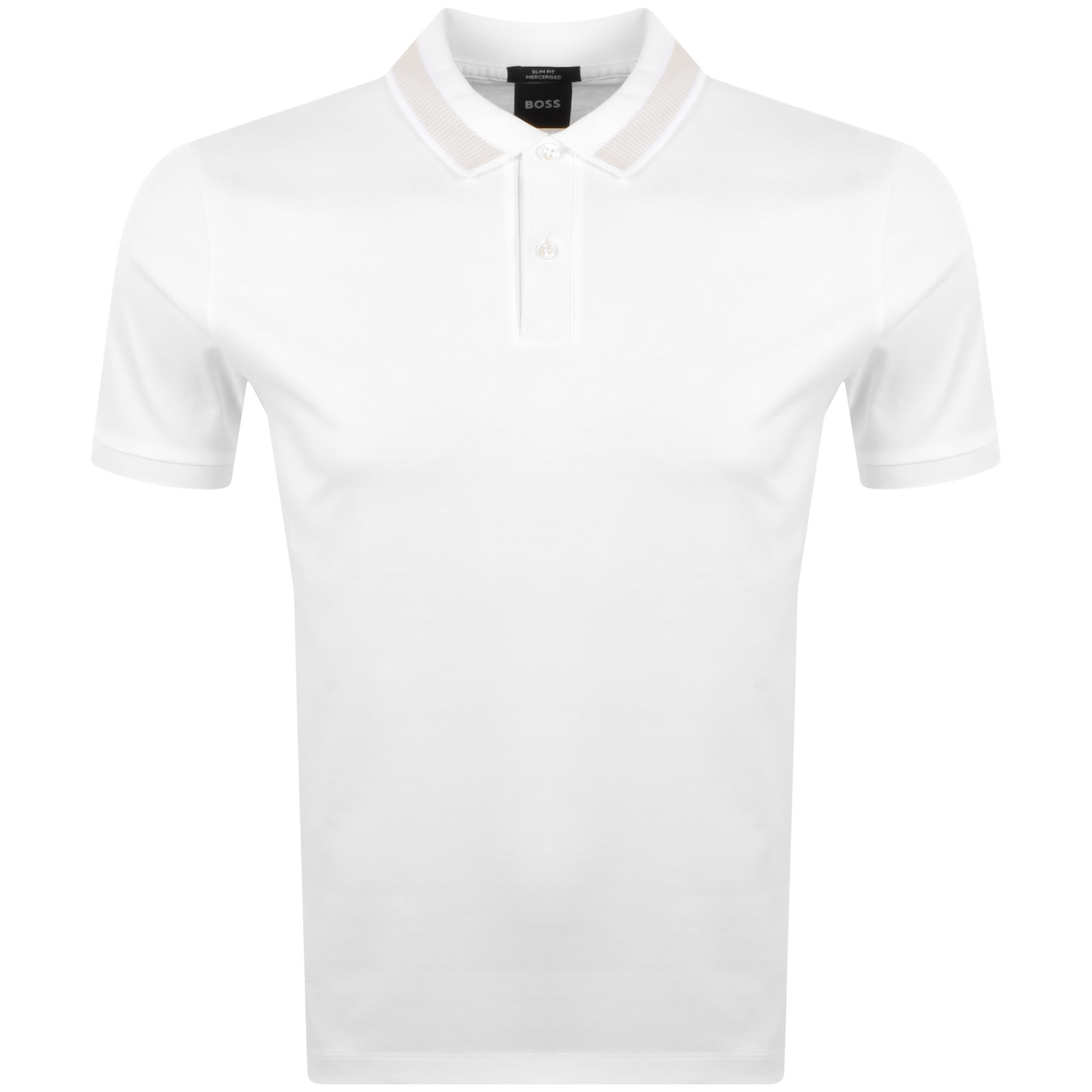 Hugo Boss Boss Phillipson Slim Fit Polo Shirt In White