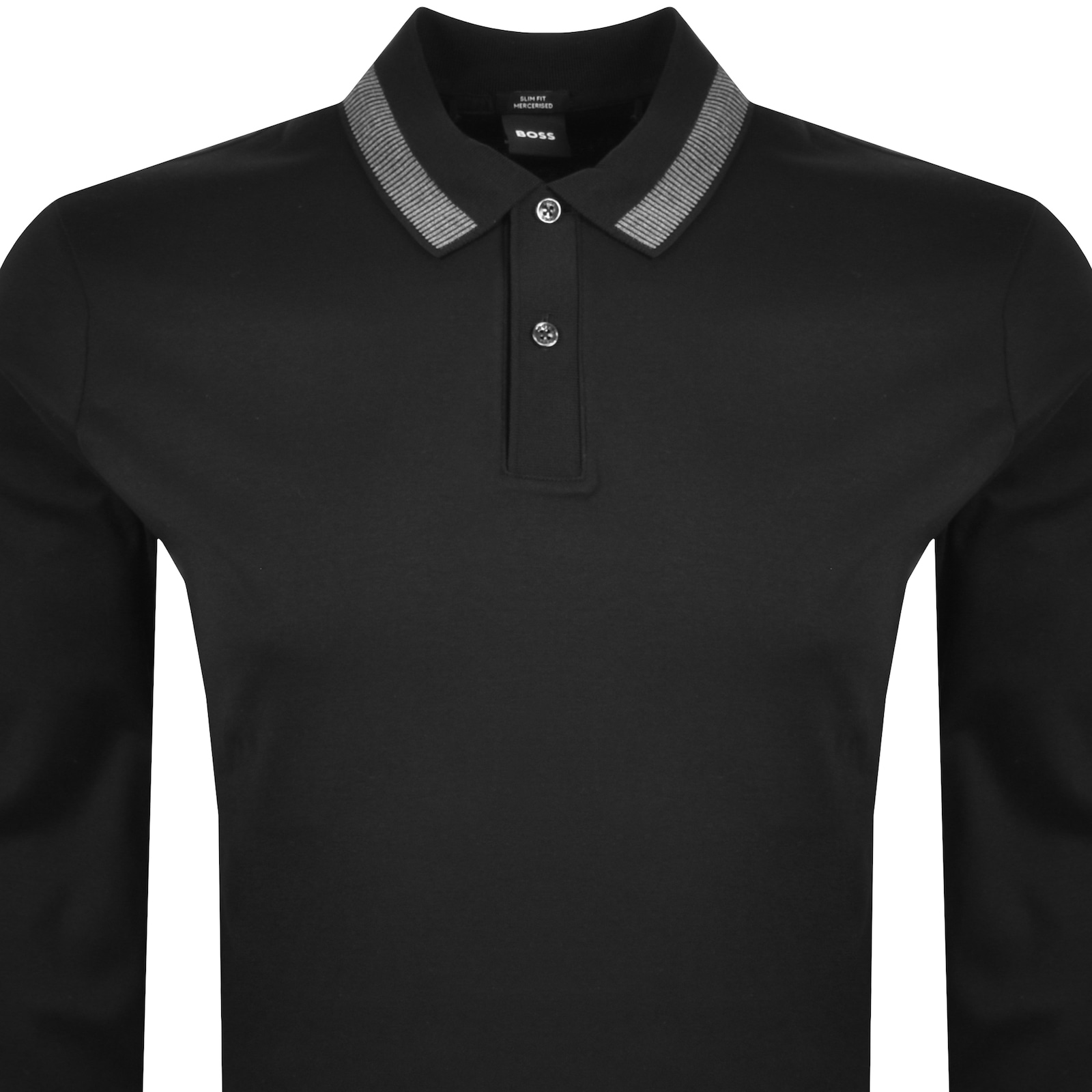 Shop Hugo Boss Boss H Pleins Slim Fit Polo T Shirt Black
