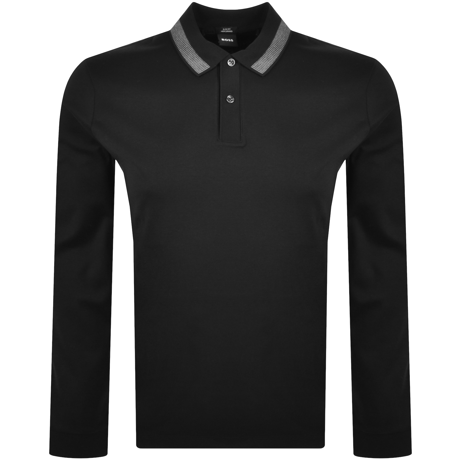 Shop Hugo Boss Boss H Pleins Slim Fit Polo T Shirt Black