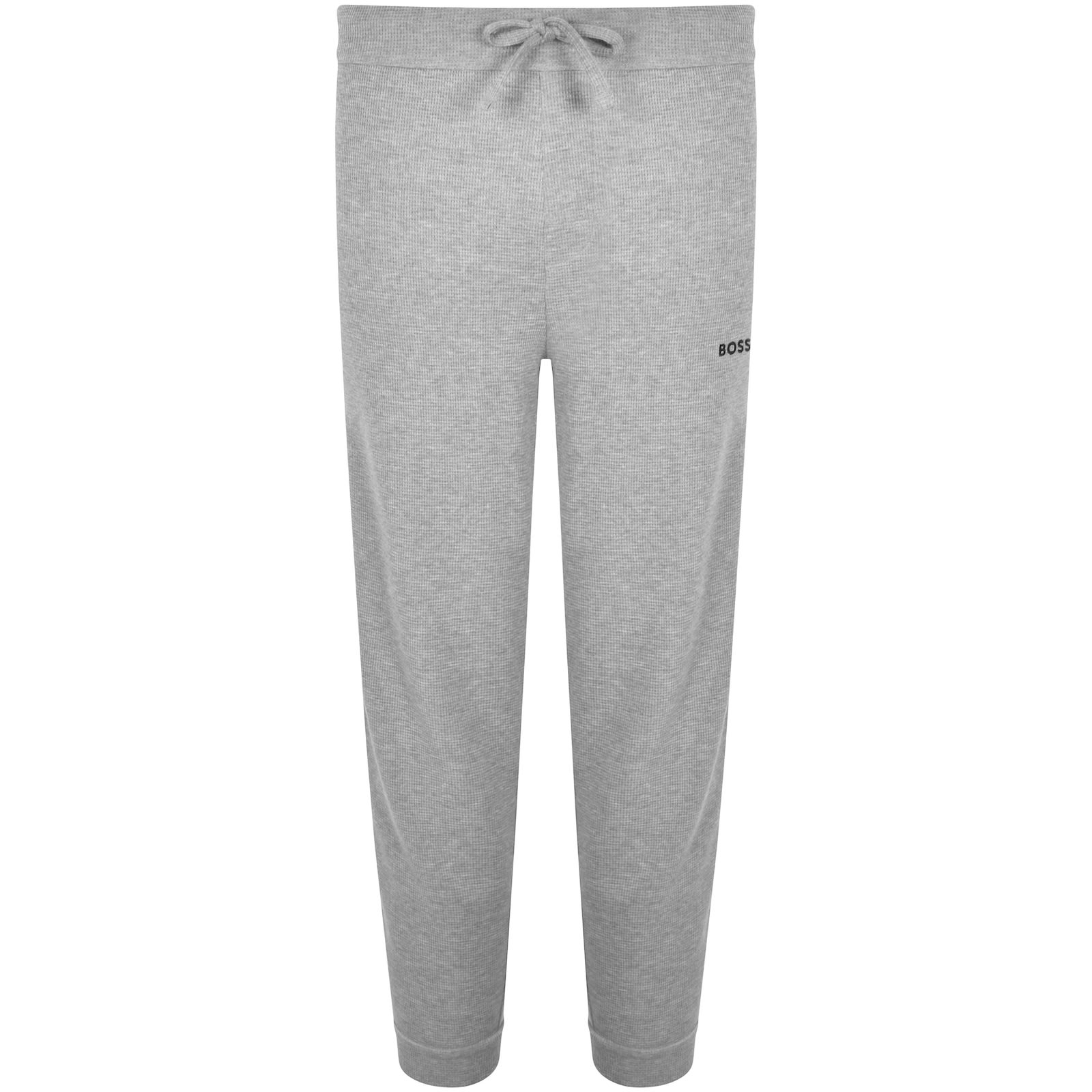 Shop Hugo Boss Boss Waffle Cuff Joggers Grey