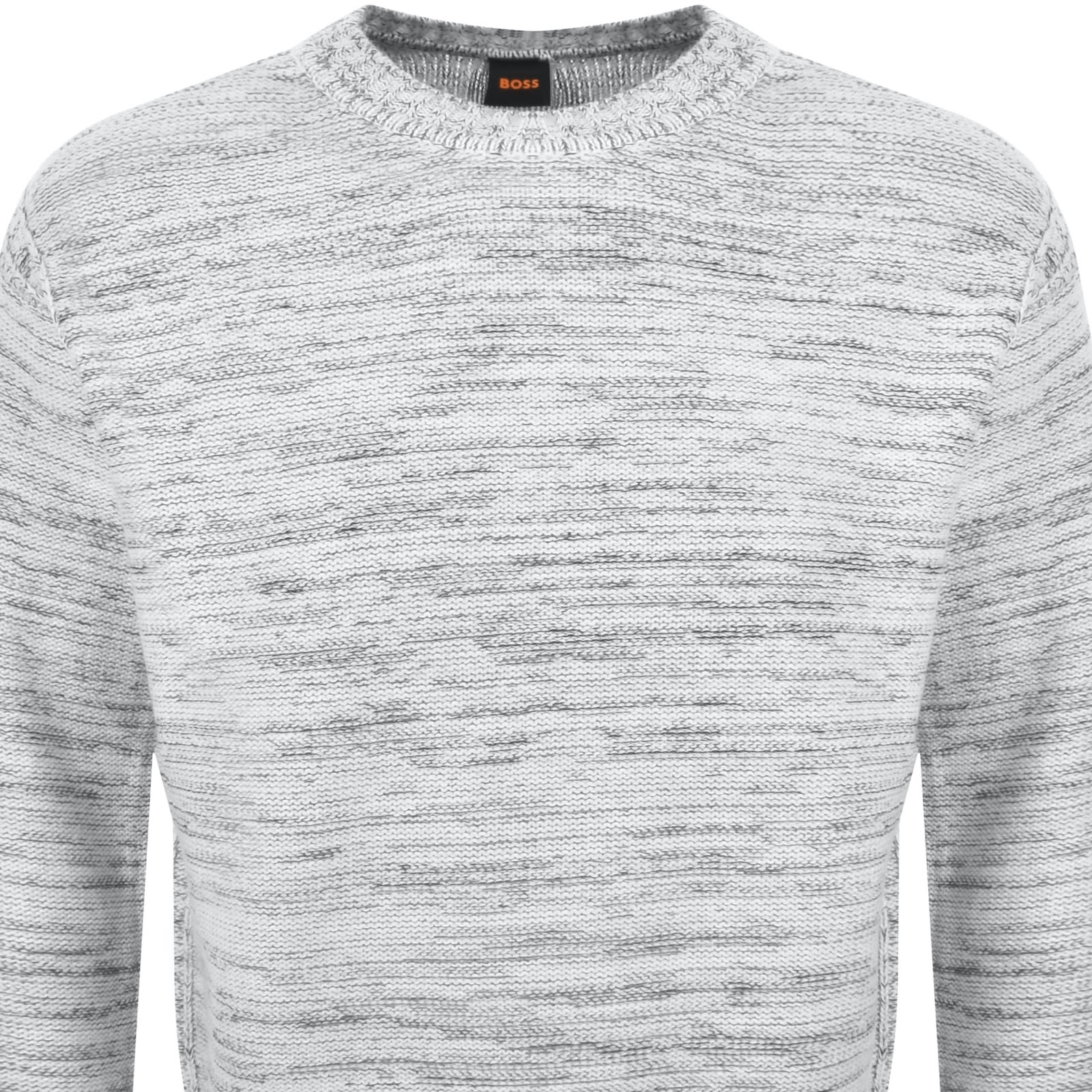 Boss Casual Boss Kancun Relaxed Fit Knit Jumper White In White
