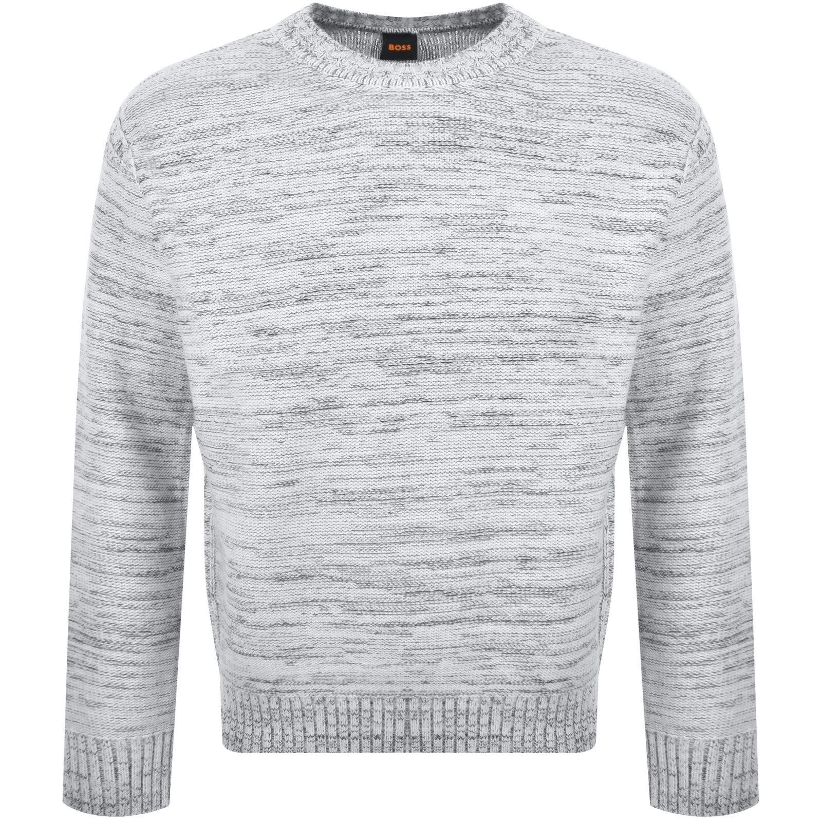 Boss Casual Boss Kancun Relaxed Fit Knit Jumper White In White
