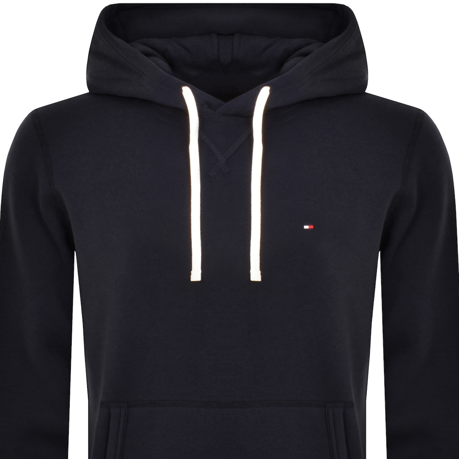 Shop Tommy Hilfiger Essential Fleece Hoodie Navy