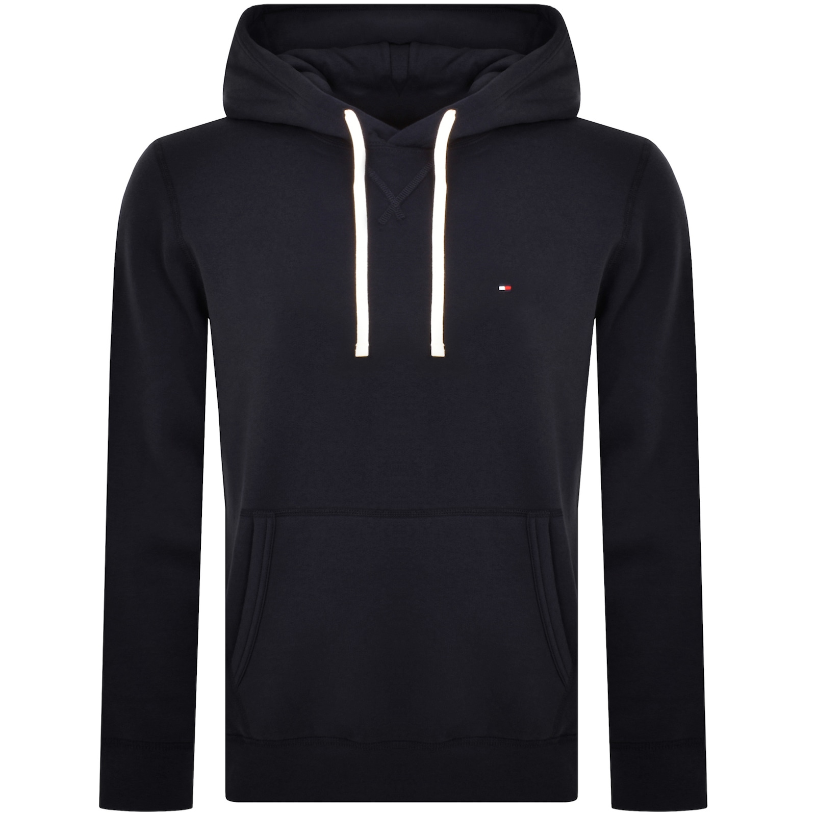Shop Tommy Hilfiger Essential Fleece Hoodie Navy
