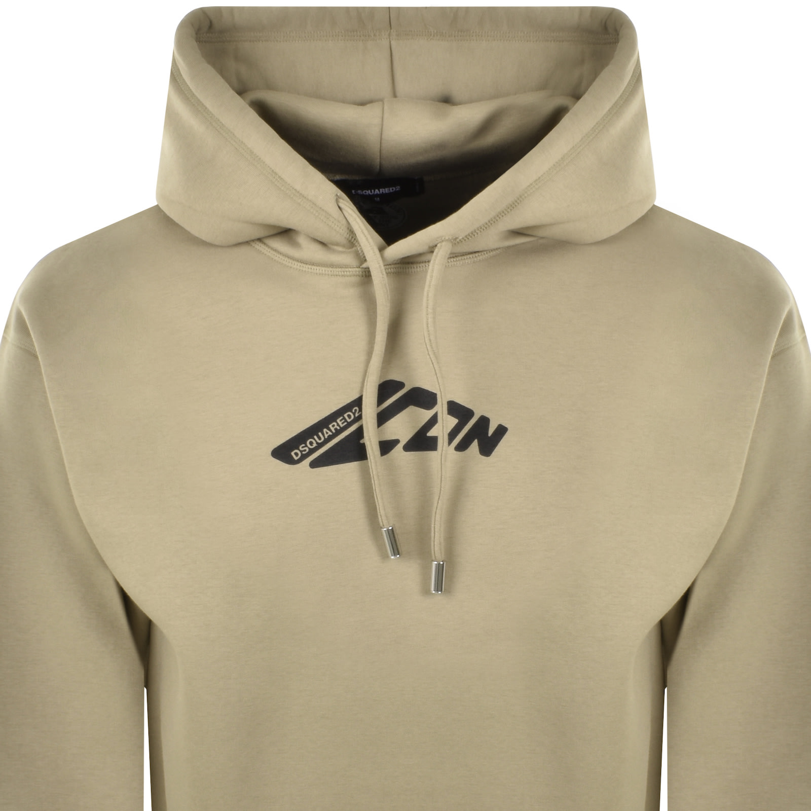 Dsquared2 Relax Fit Hoodie Dark Beige In Beige
