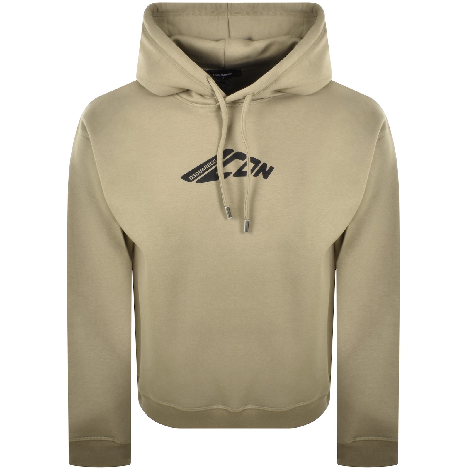 Dsquared2 Relax Fit Hoodie Dark Beige In Beige