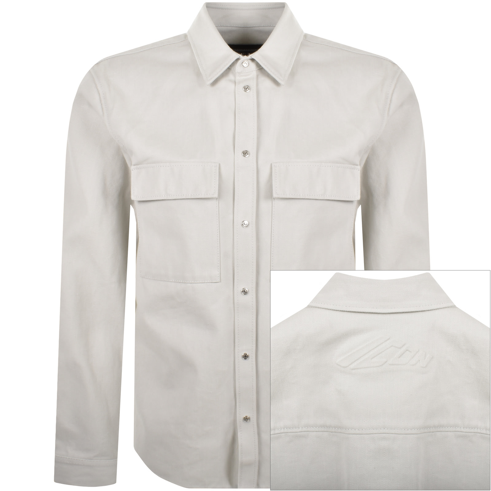 DSQUARED2 DSQUARED2 ICON ICE OVERSHIRT LIGHT GREY