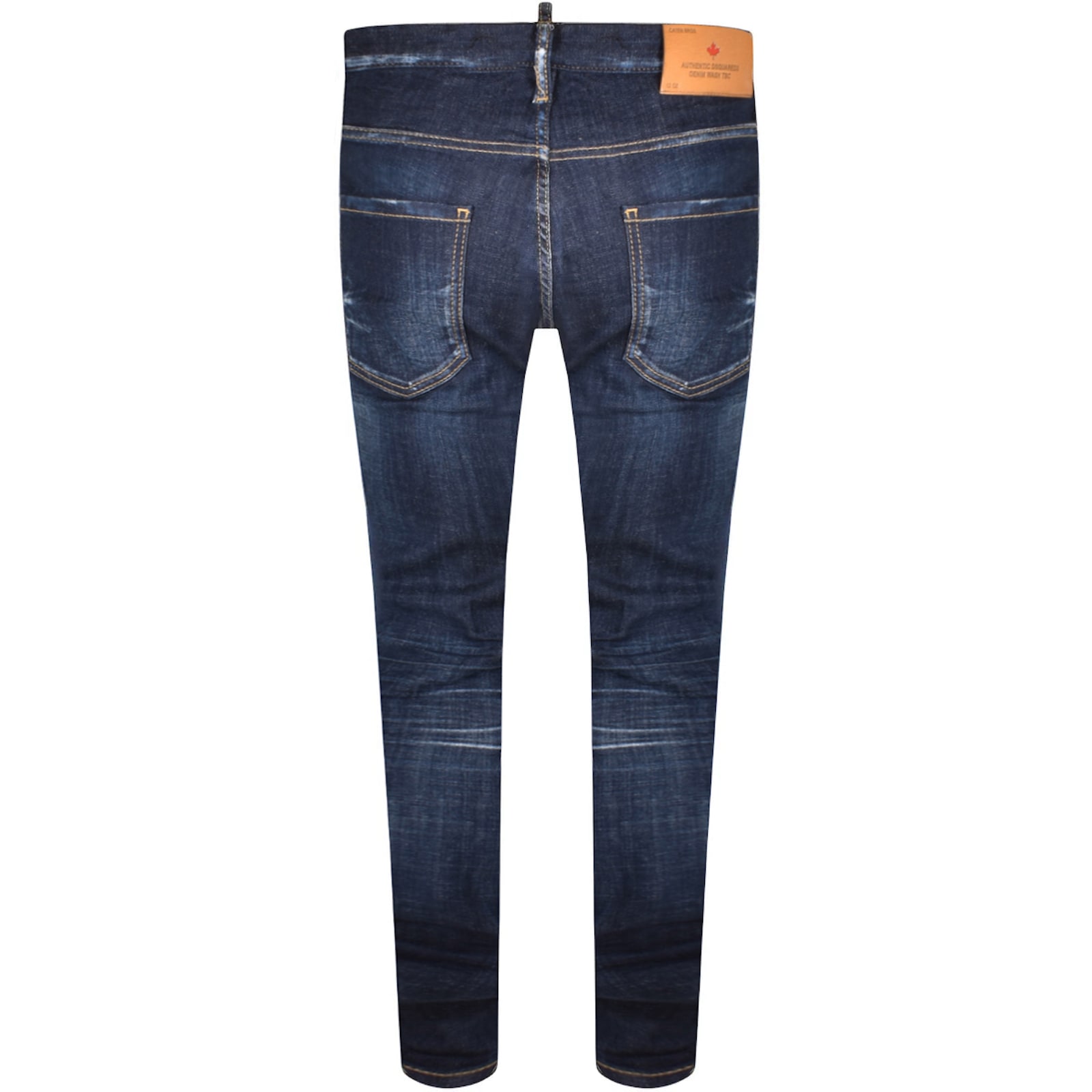 Dsquared2 Blue Jeans With Belt Loops And Logo Patch On The Rear In Blue