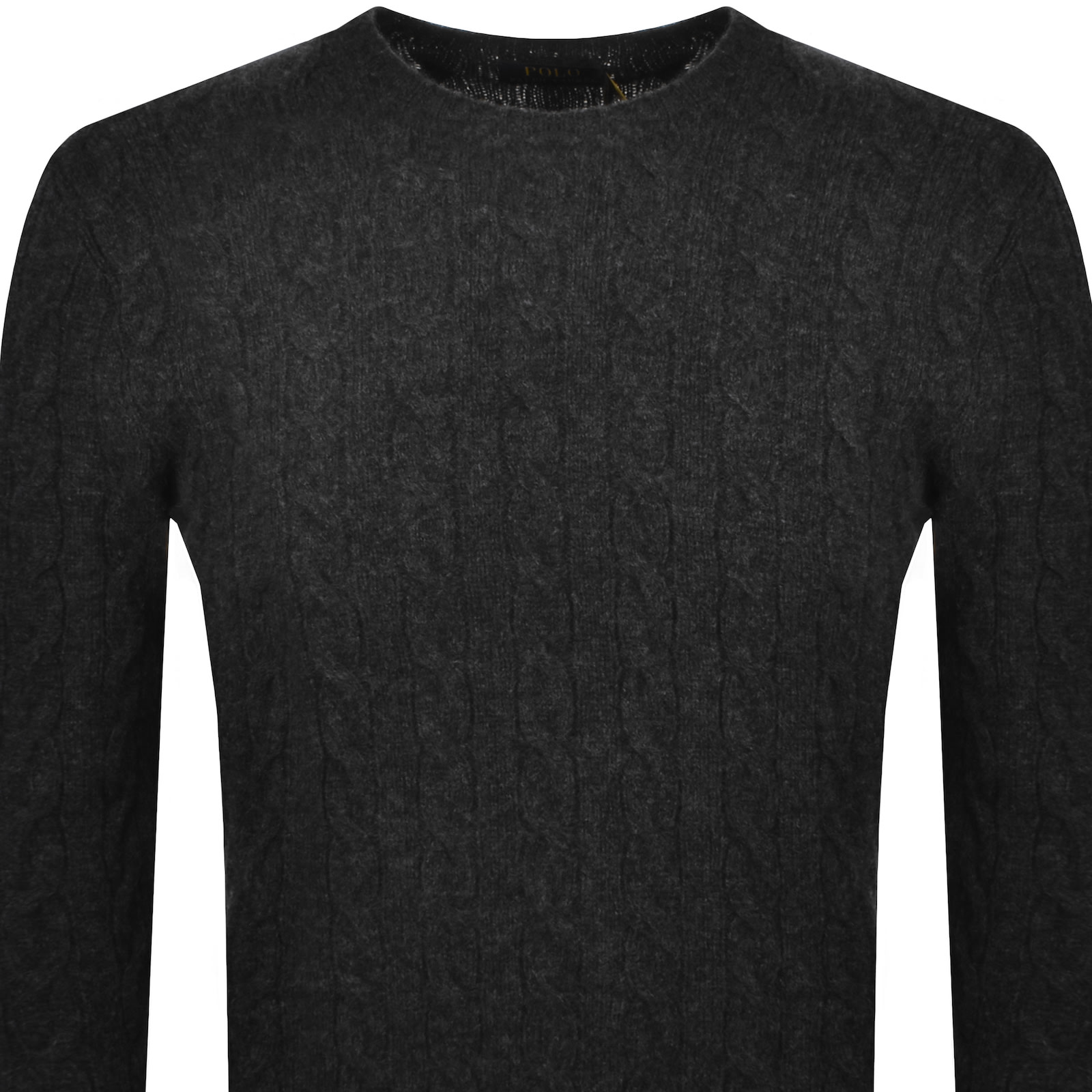 Polo Ralph Lauren Ralph Lauren Cable Knit Jumper Dark Grey In Grey