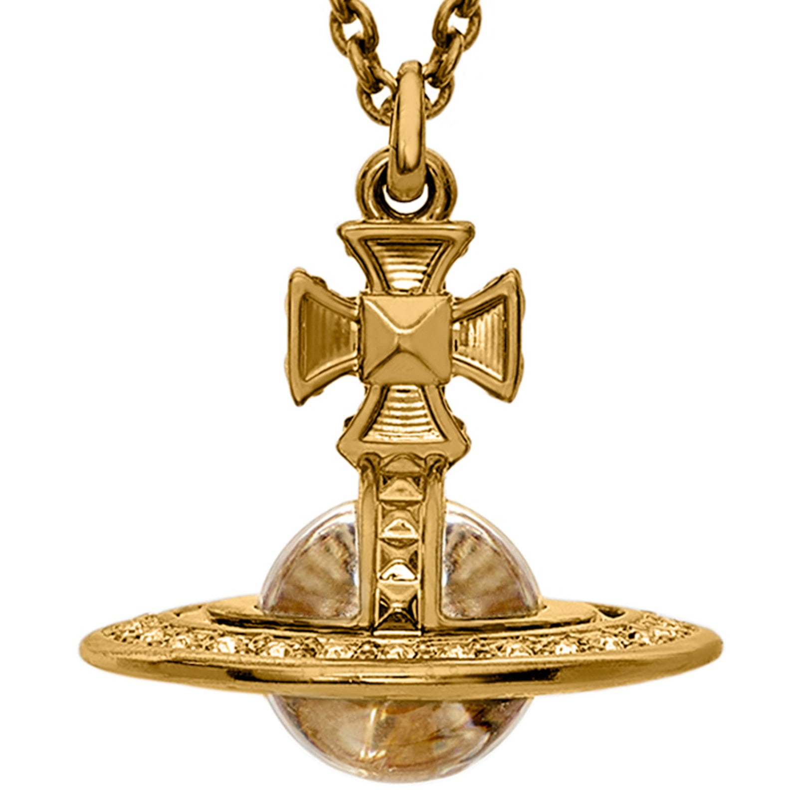 Vivienne Westwood Pina Pendant Necklace Gold In Gold