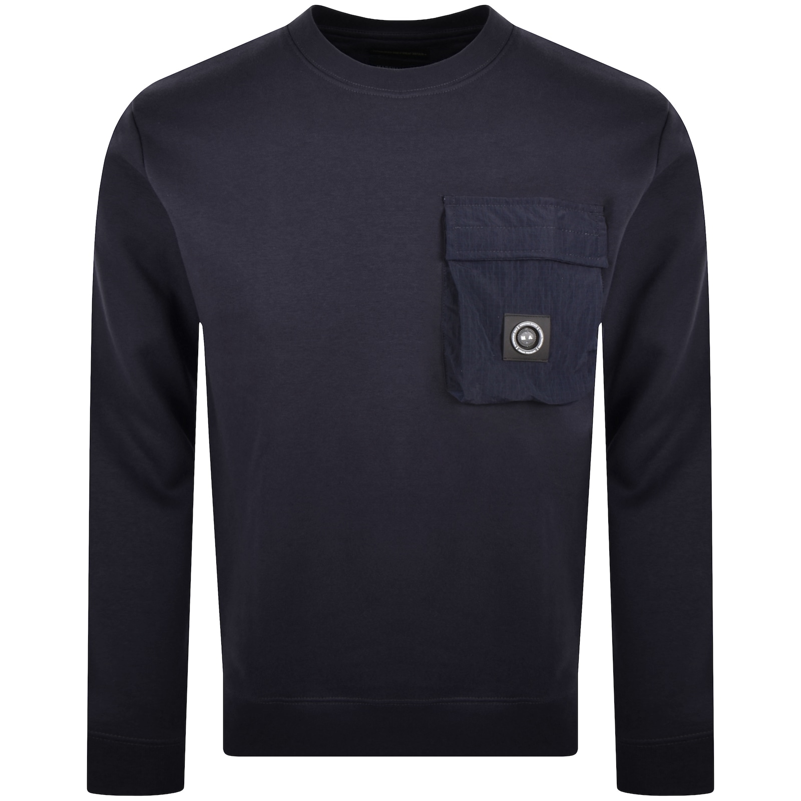 Marshall Artist Nevado Crew Neck Sweatshirt Navy In Navy