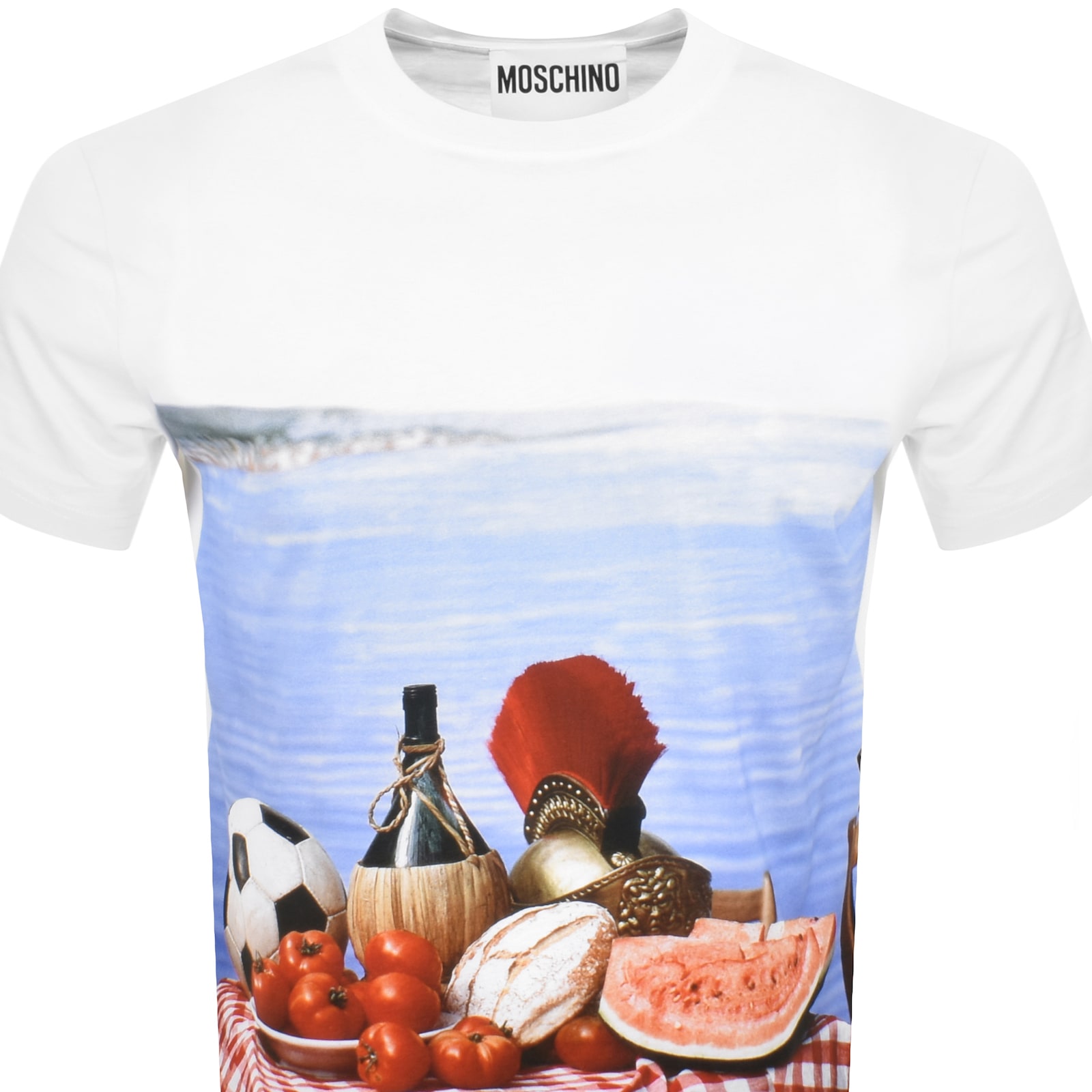 Moschino Italian Inspiration T Shirt White In White