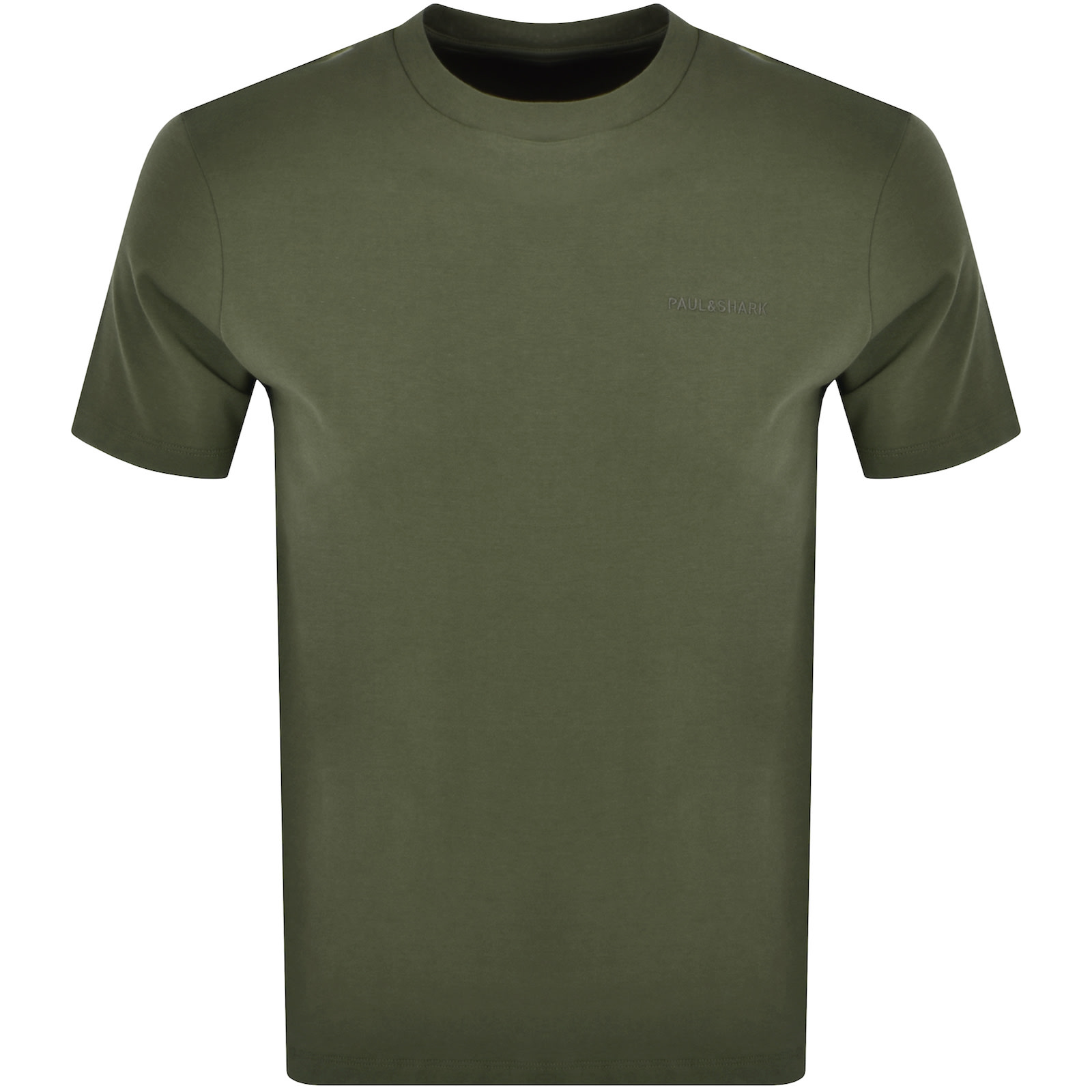 Paul & Shark Paul And Shark Logo T Shirt Green In Green